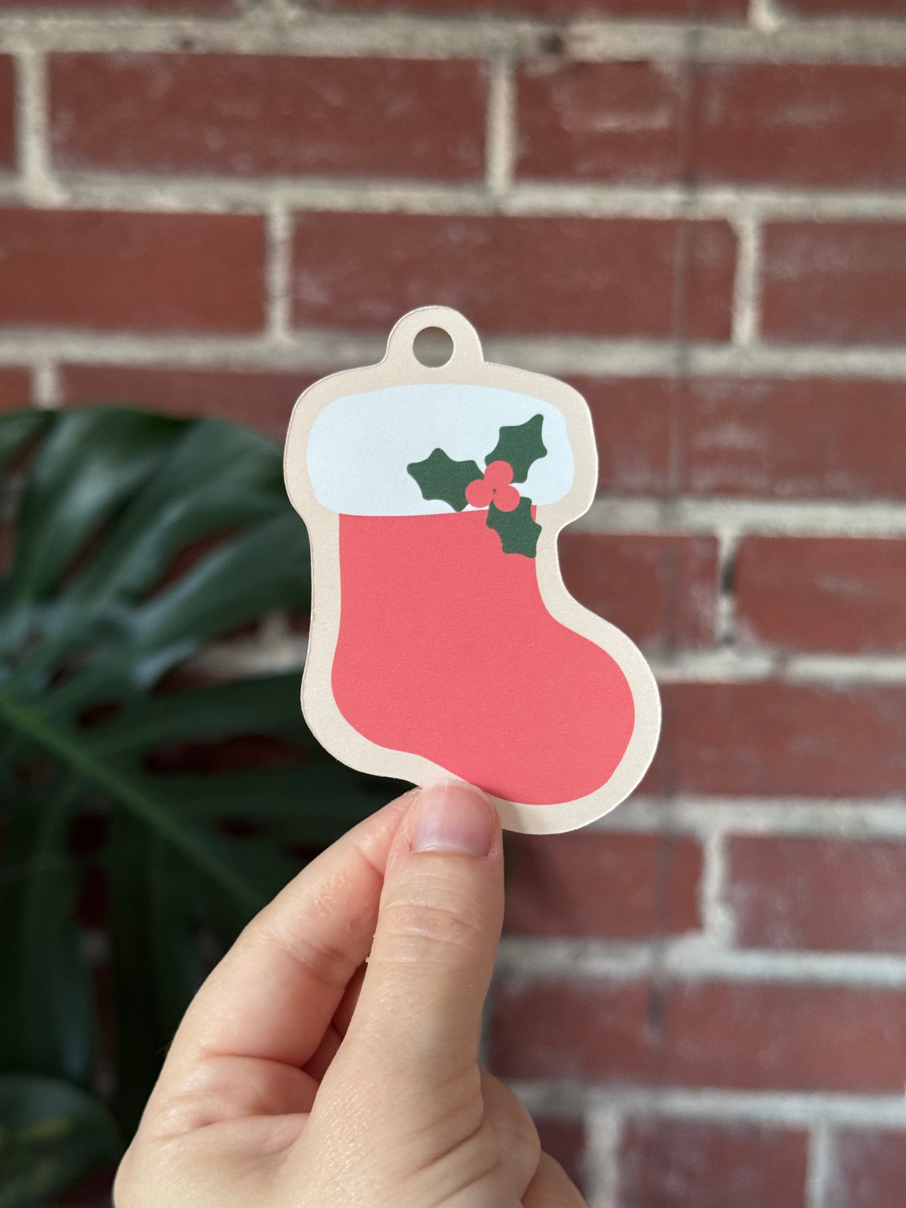Christmas Cookies Gift Tags, Set of 8  - “Sugarplums & Gingerbread Buns"