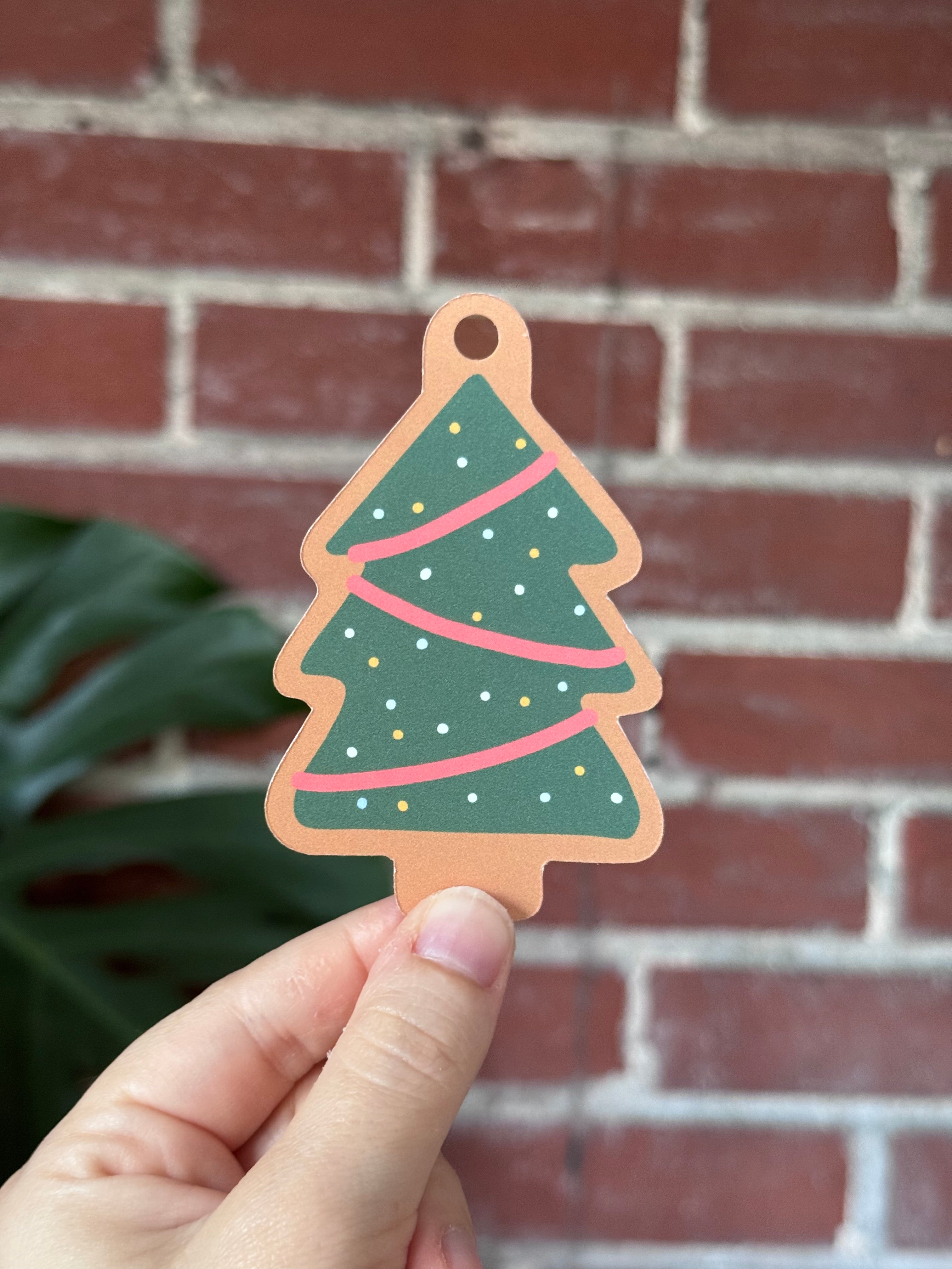 Christmas Cookies Gift Tags, Set of 8  - “Sugarplums & Gingerbread Buns"