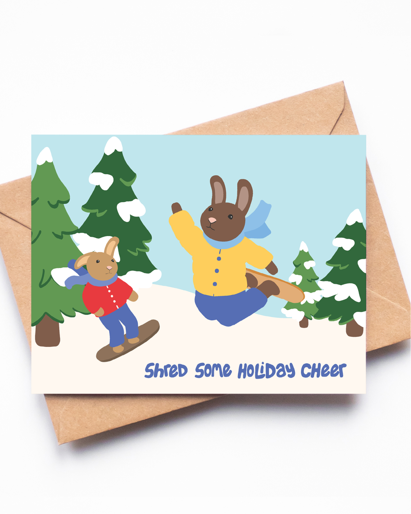 Shred some Holiday Cheer Greeting Card