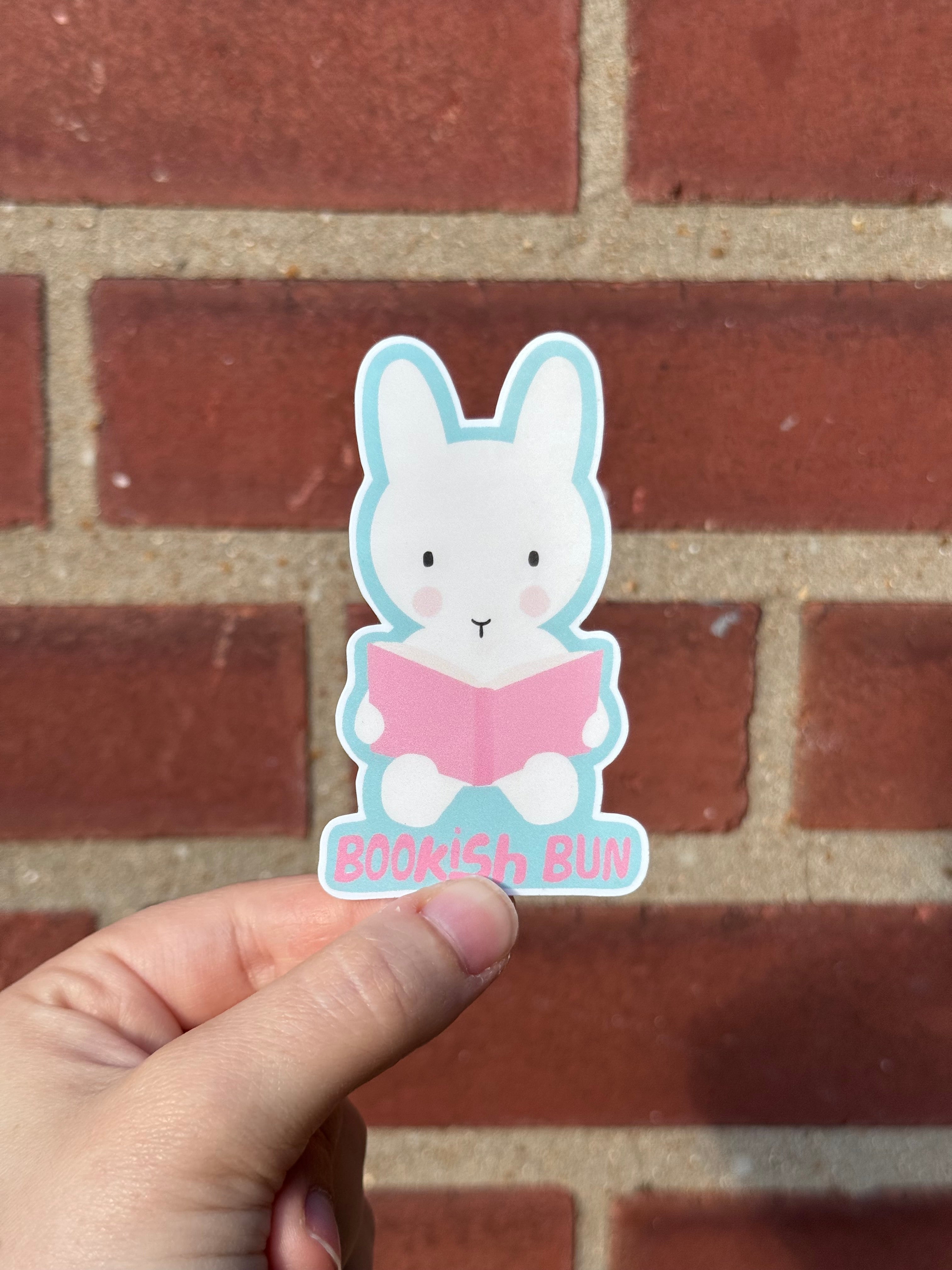 Clem the Bookish Bun Sticker