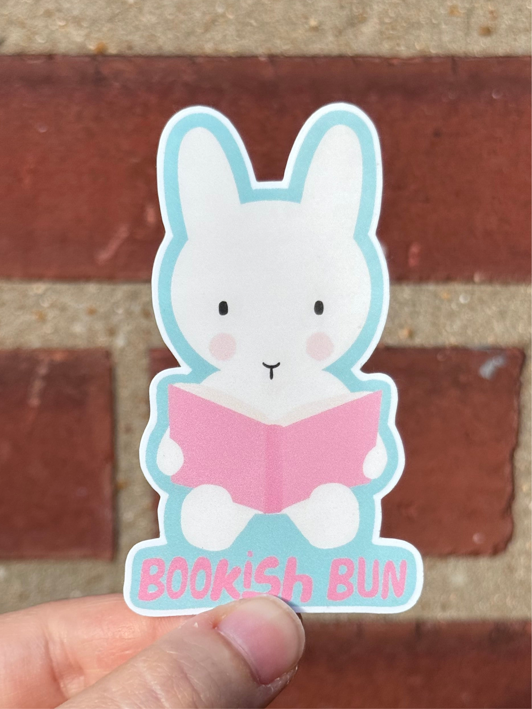 Clem the Bookish Bun Sticker