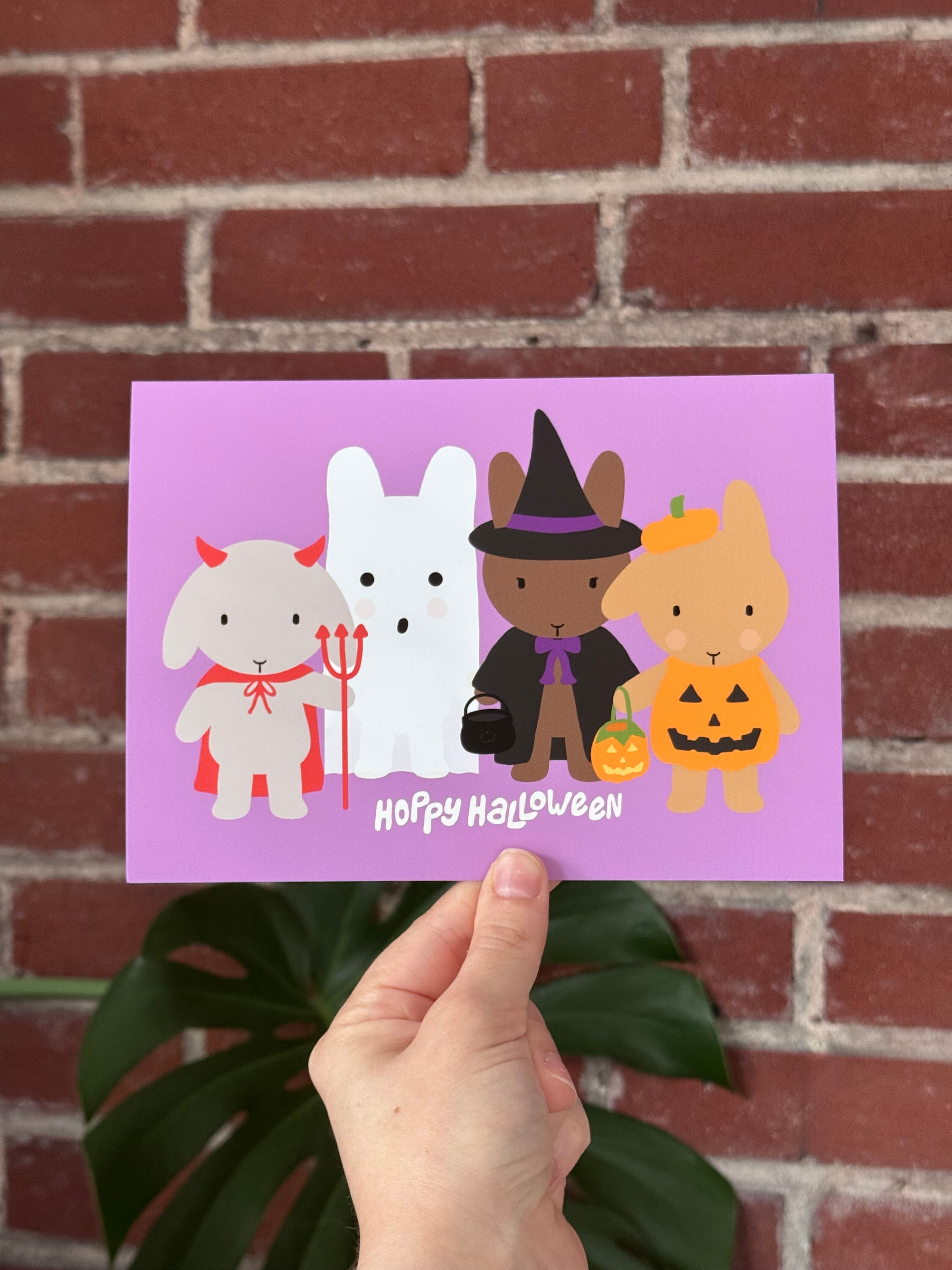 Hoppy Halloween Print