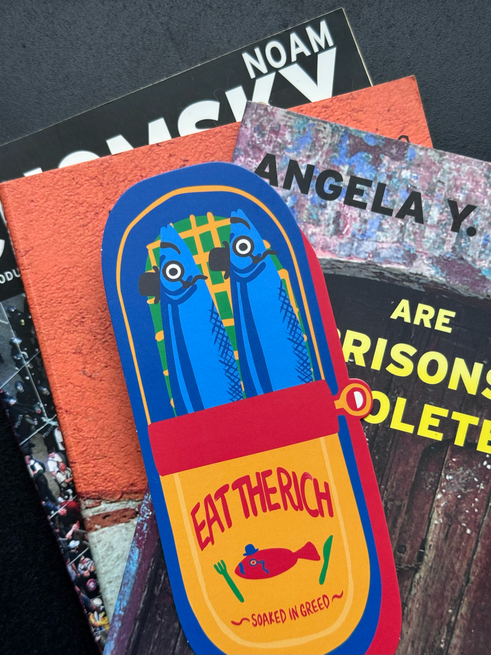 Eat the Rich Sardine Tin Bookmark