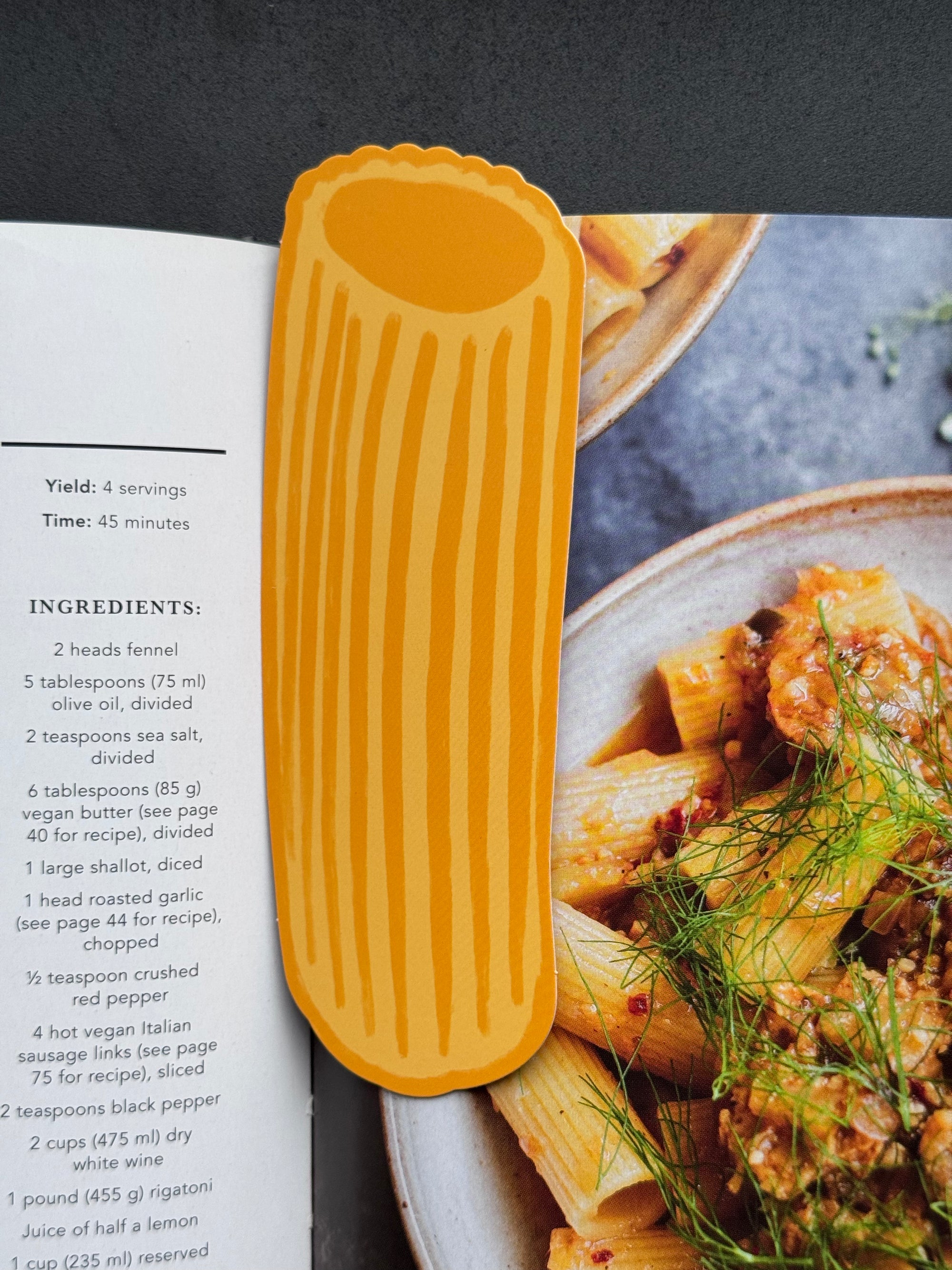 Rigatoni Pasta Bookmark