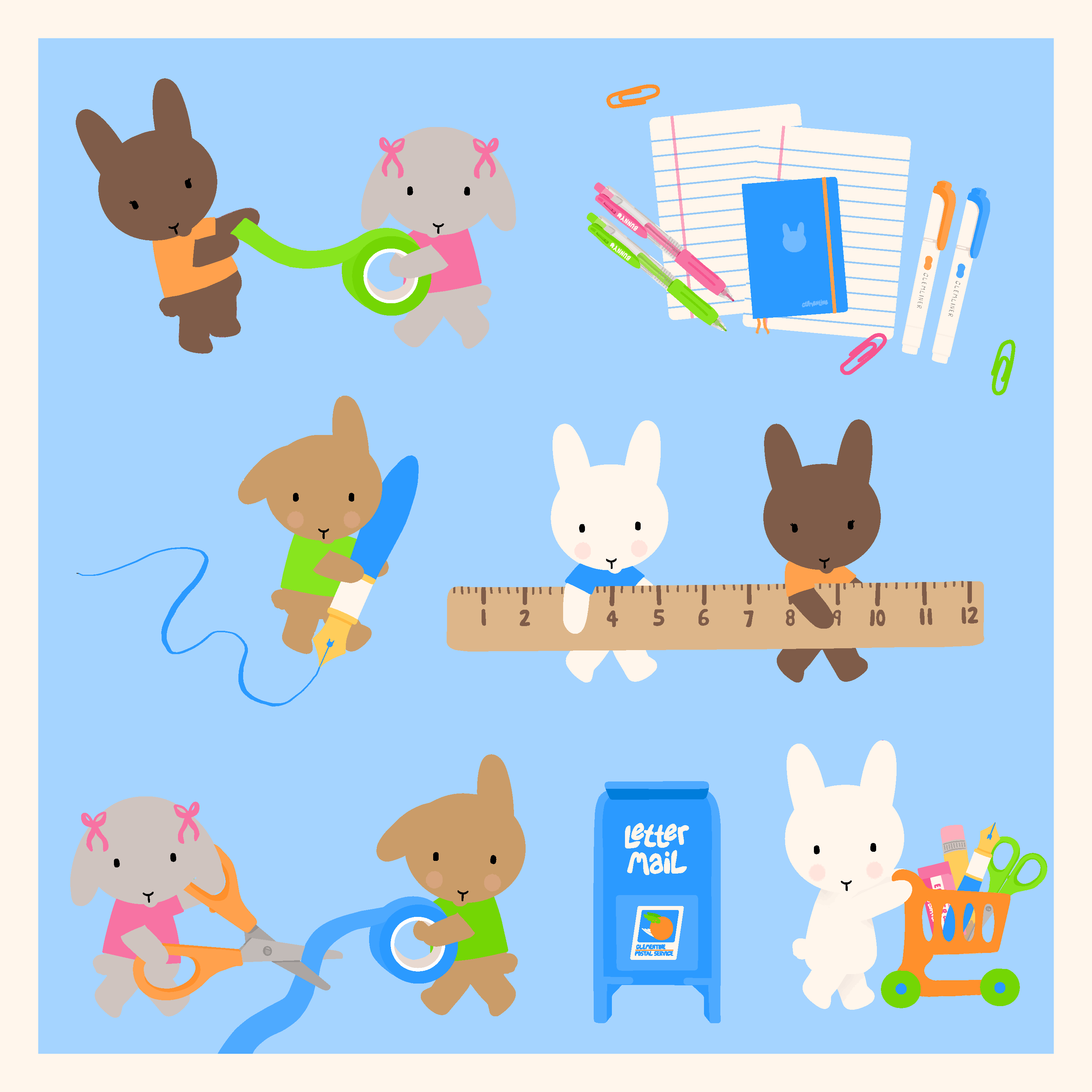 Crafty Clem & Friends: The Stationery Buns