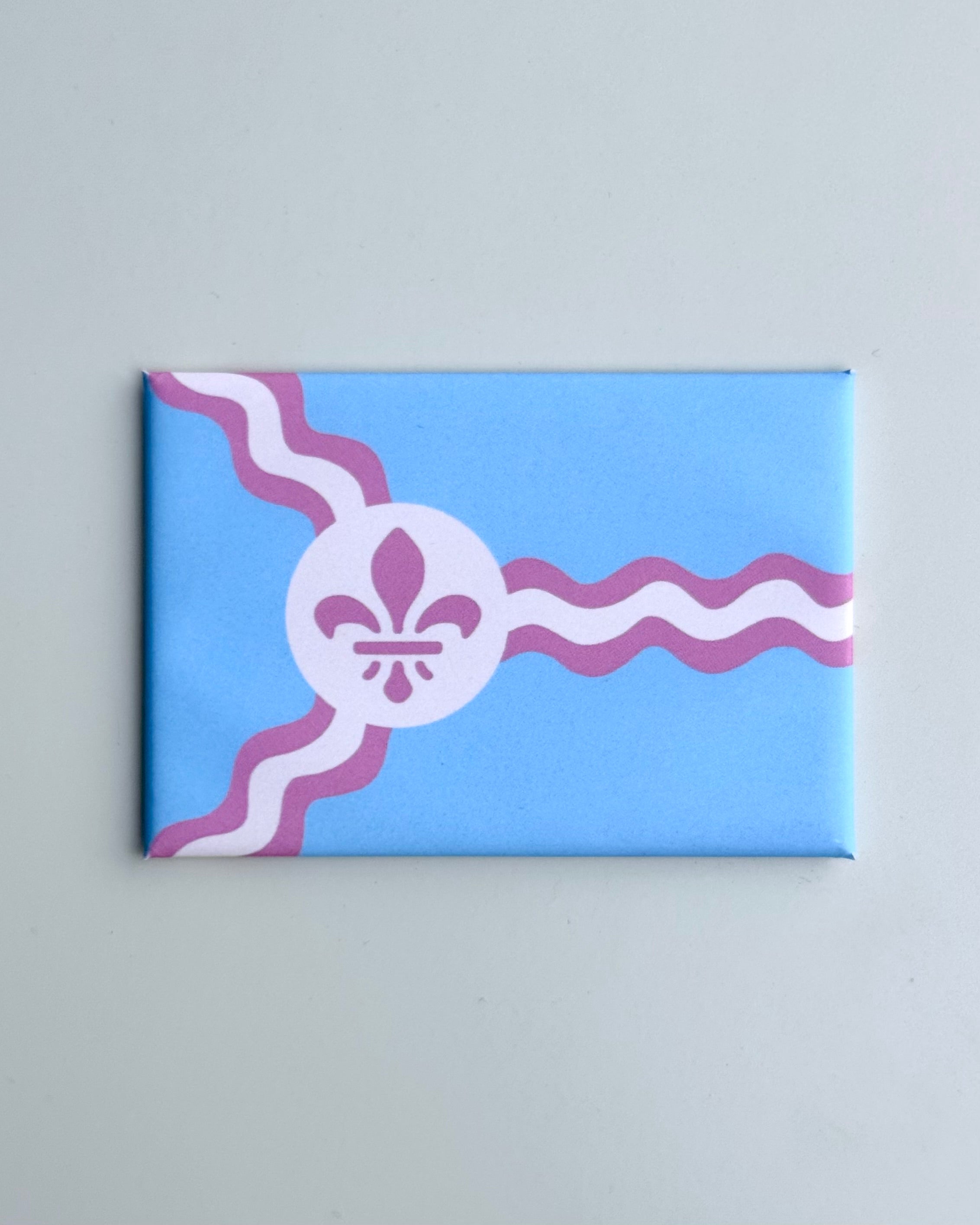 Trans Saint Louis Pride Flag Magnet