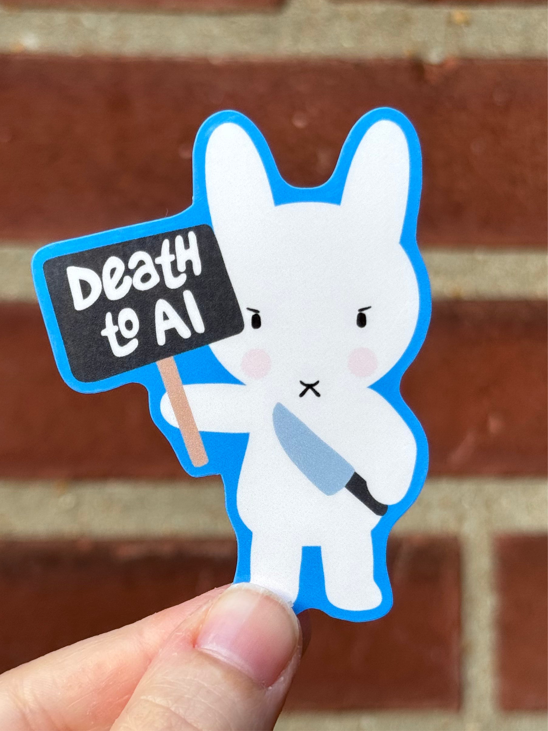Death to AI Sticker