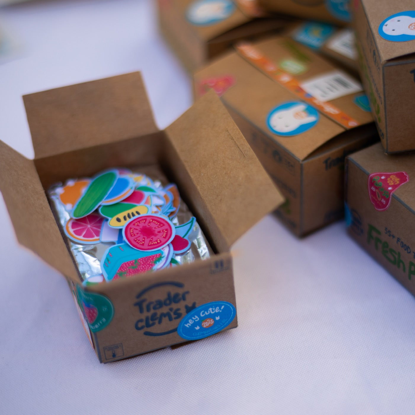 Trader Clem's Fresh Produce Mini Sticker Box Set