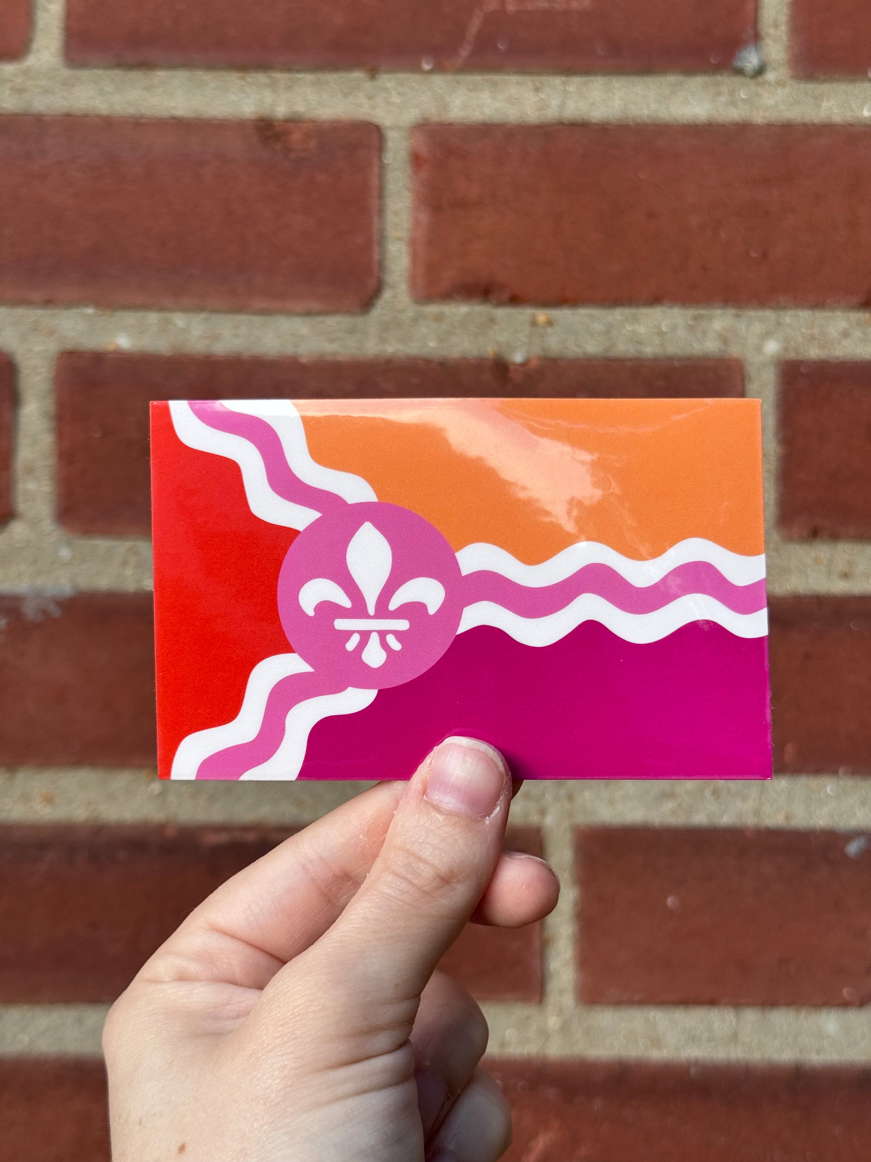 Saint Louis Lesbian Pride Flag Sticker