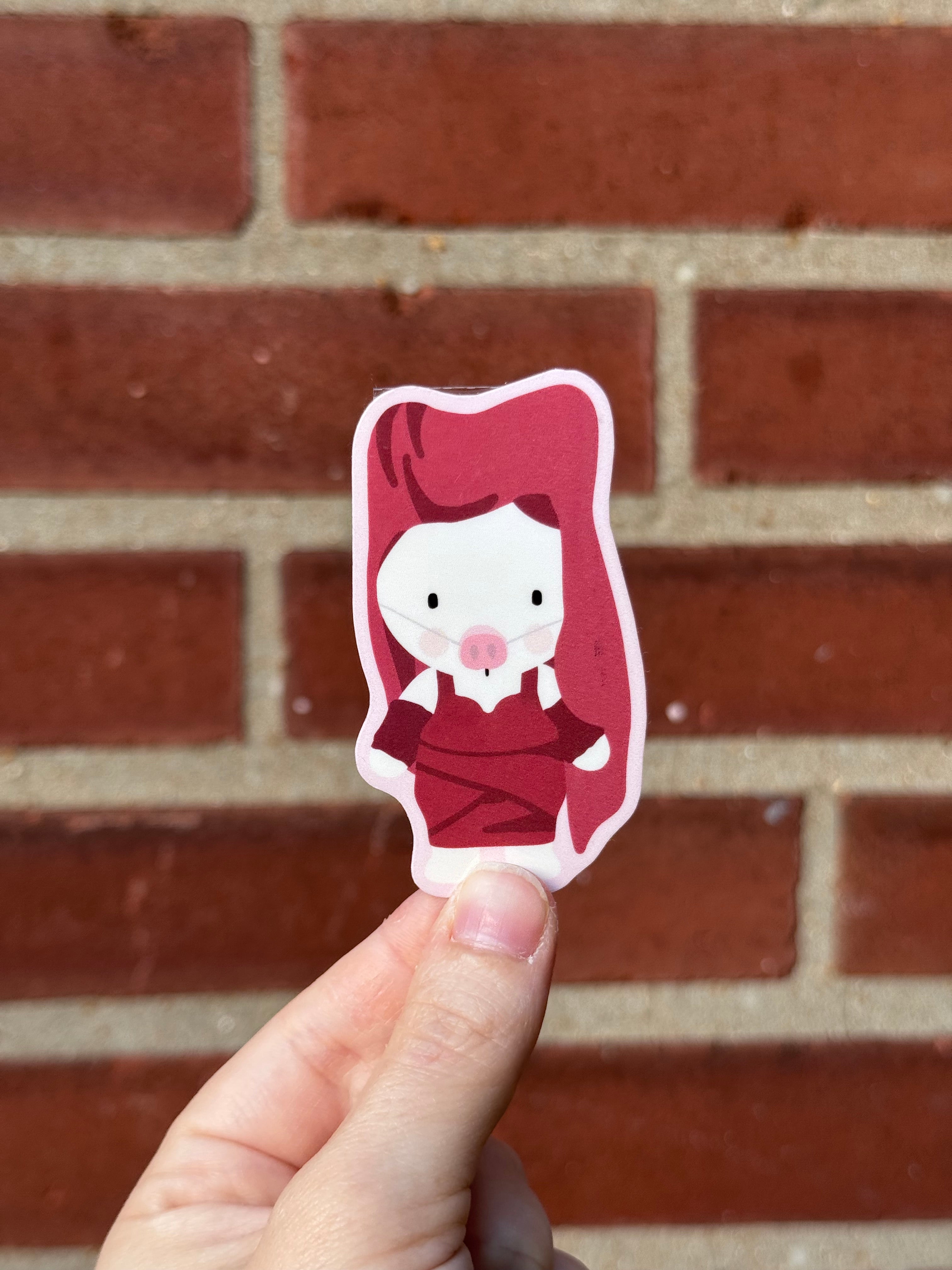 Good Luck, Babe! Miss Piggy Bun Sticker