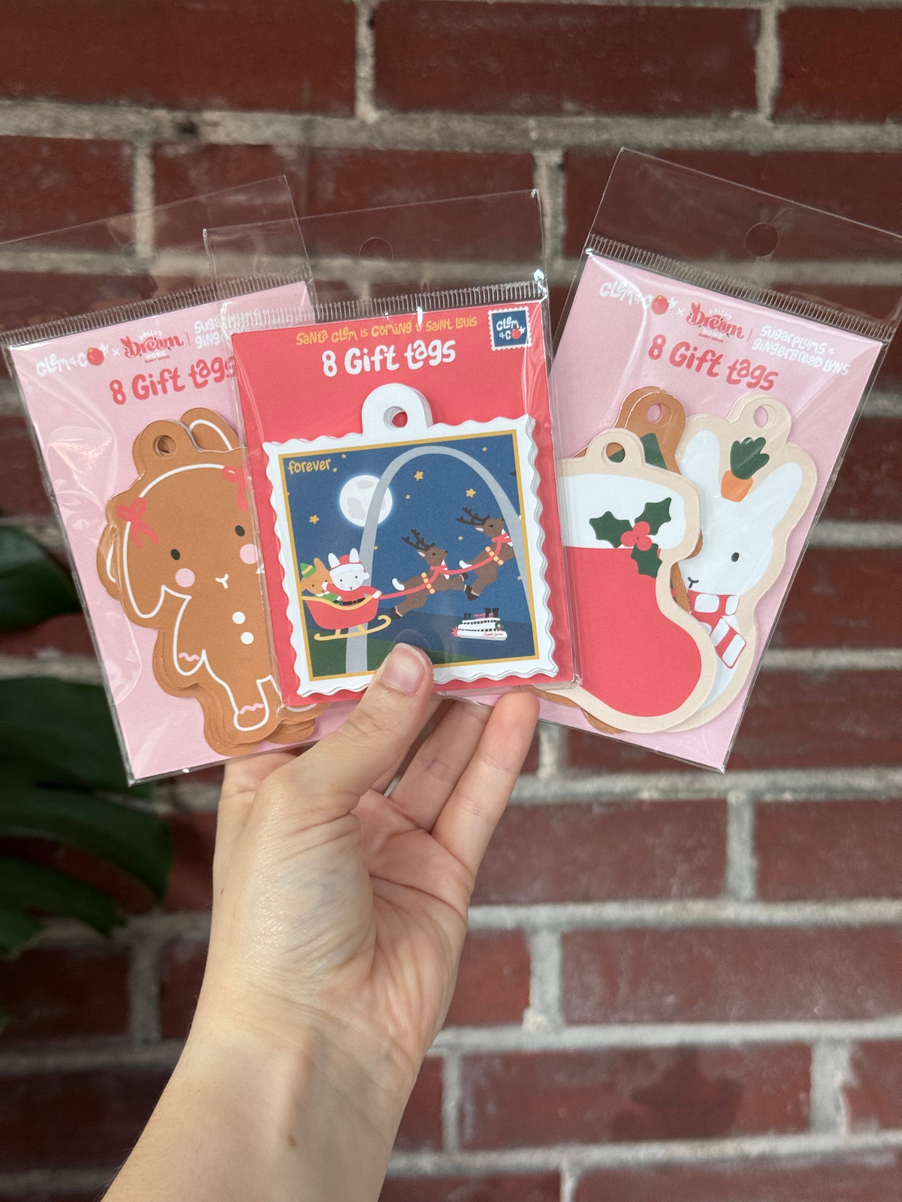Santa Clem is Coming to Saint Louis Gift Tags, Set of 8 - "Santa Clem is Coming to Town"