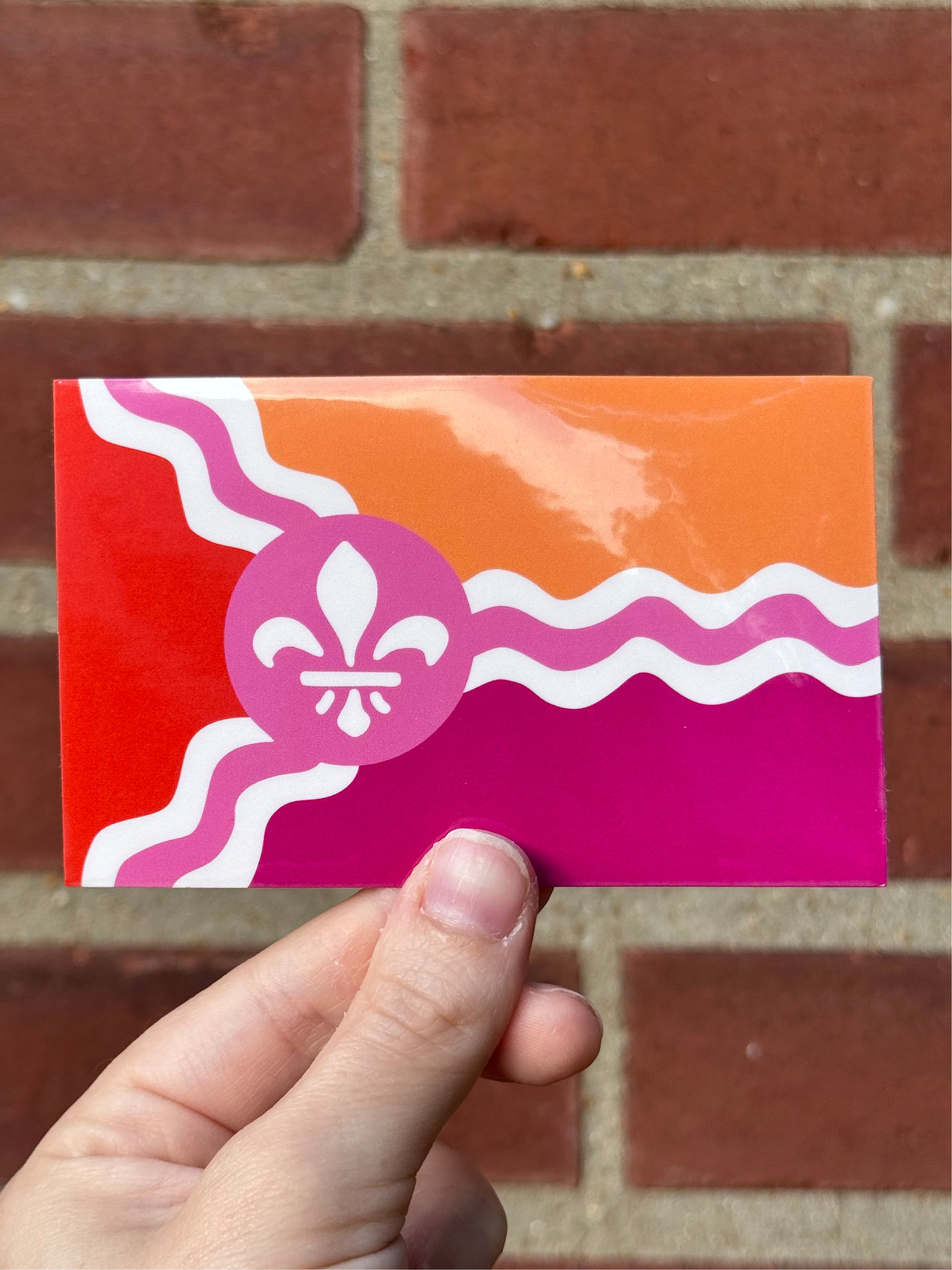 Saint Louis Lesbian Pride Flag Sticker