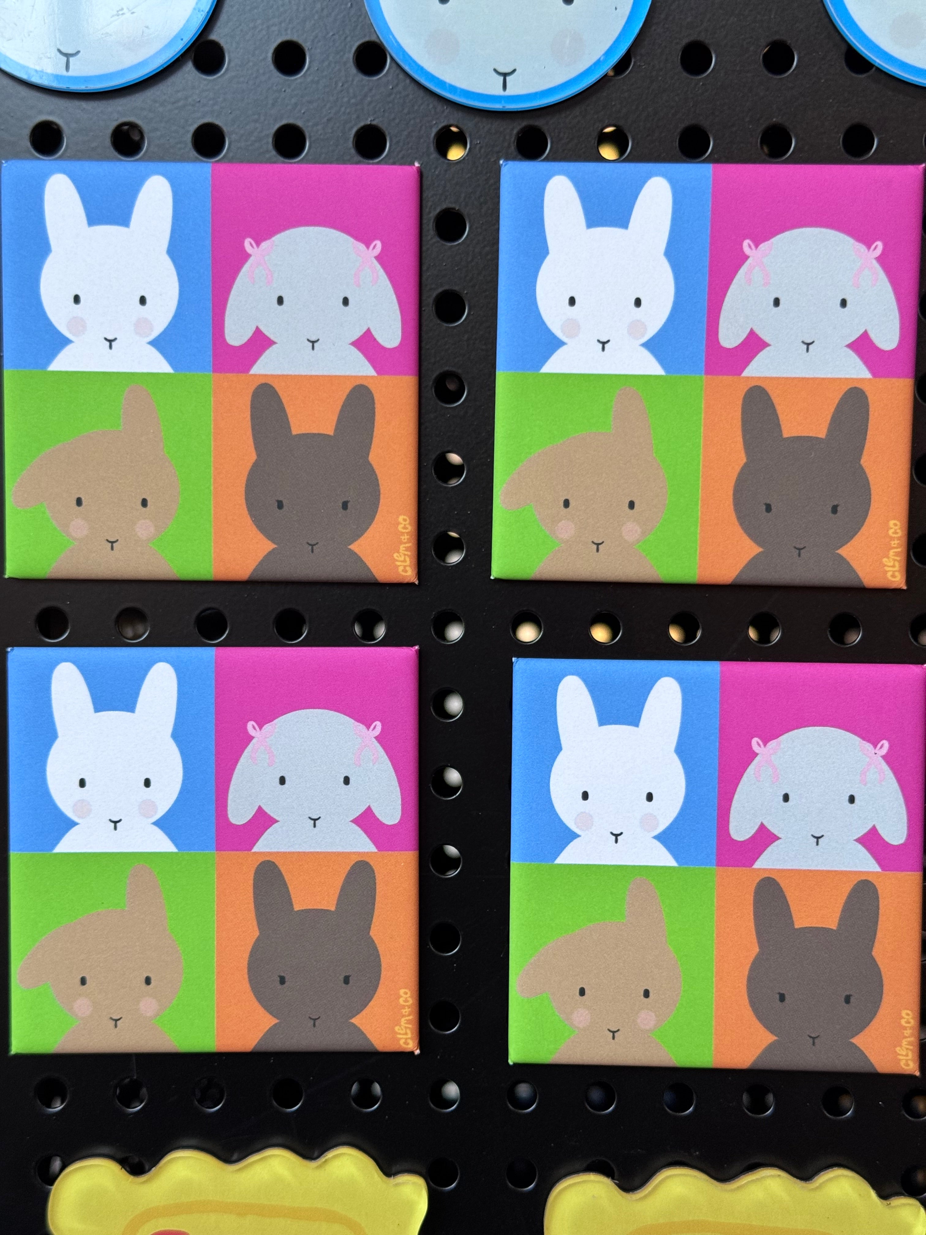 Pop Art Clem & Friends Magnet