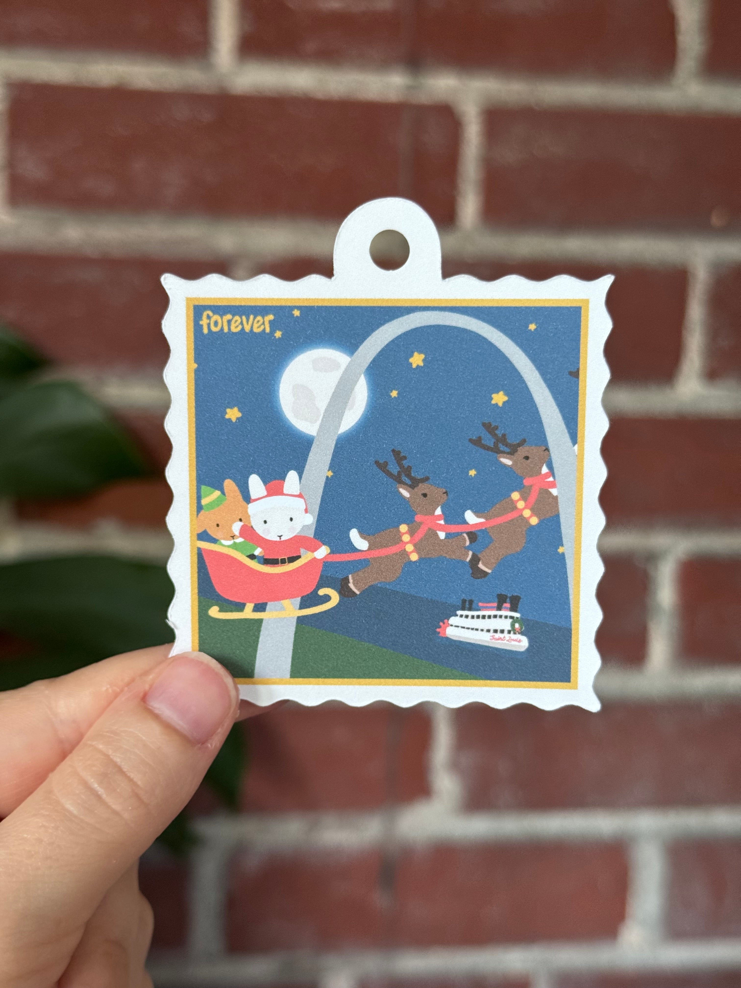 Santa Clem is Coming to Saint Louis Gift Tags, Set of 8 - "Santa Clem is Coming to Town"