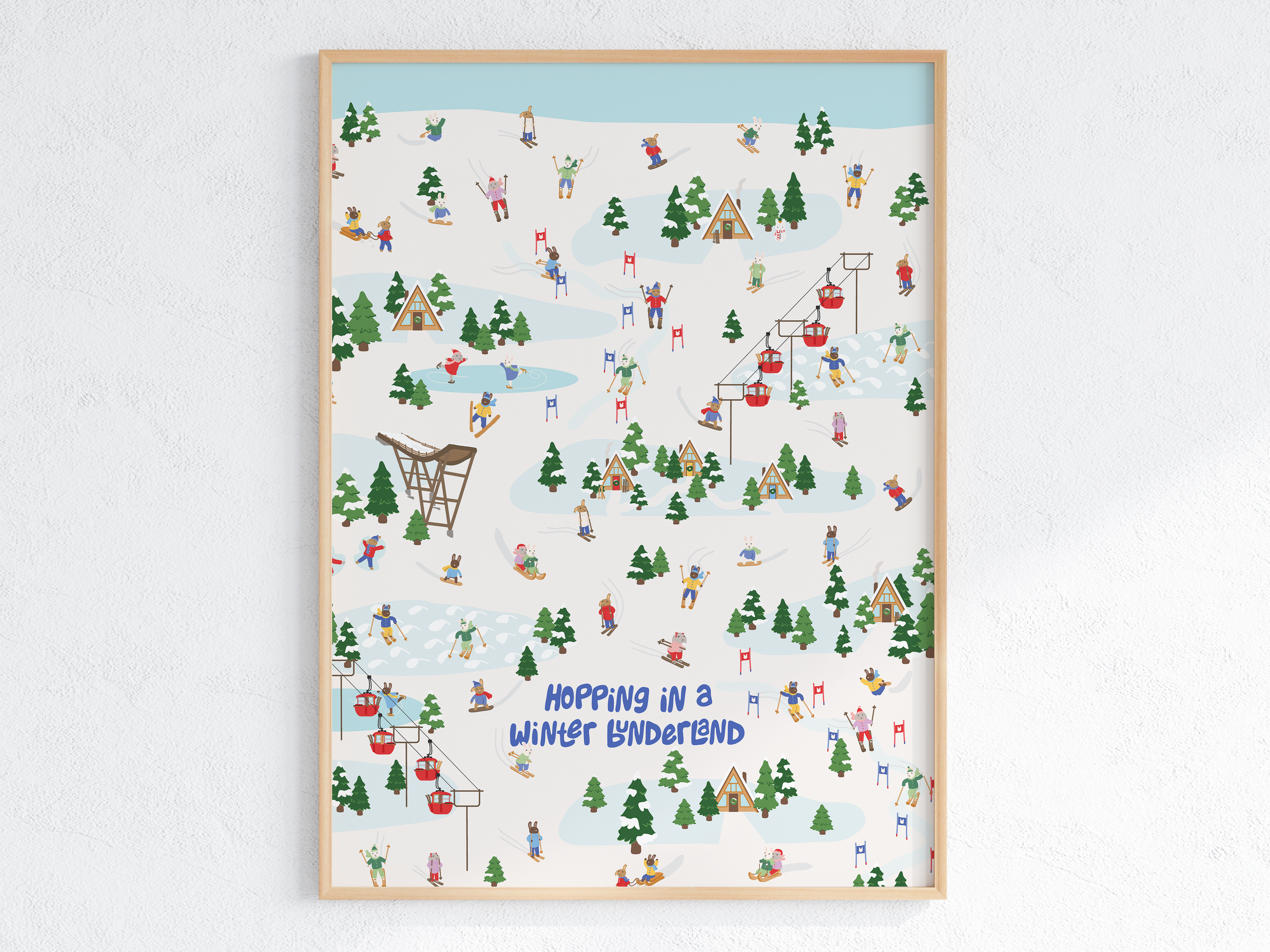Hoppin’ in a Winter Bunderland Print