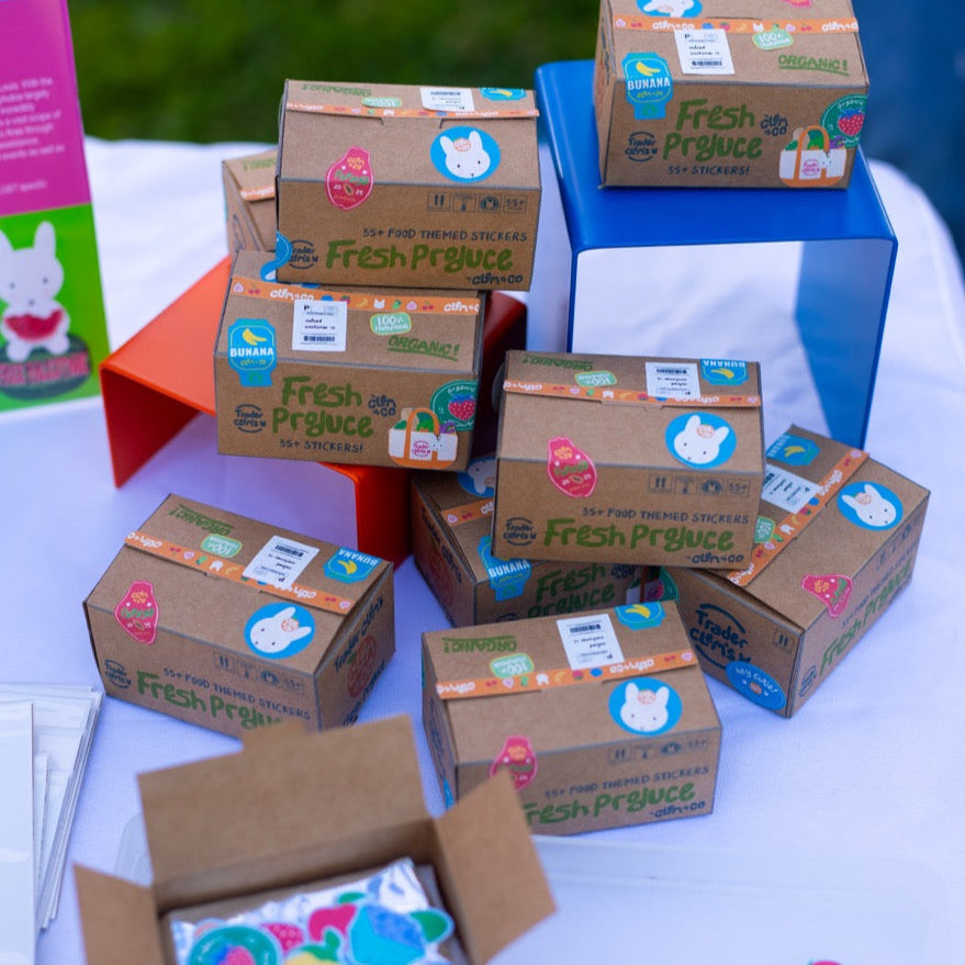 Trader Clem's Fresh Produce Mini Sticker Box Set