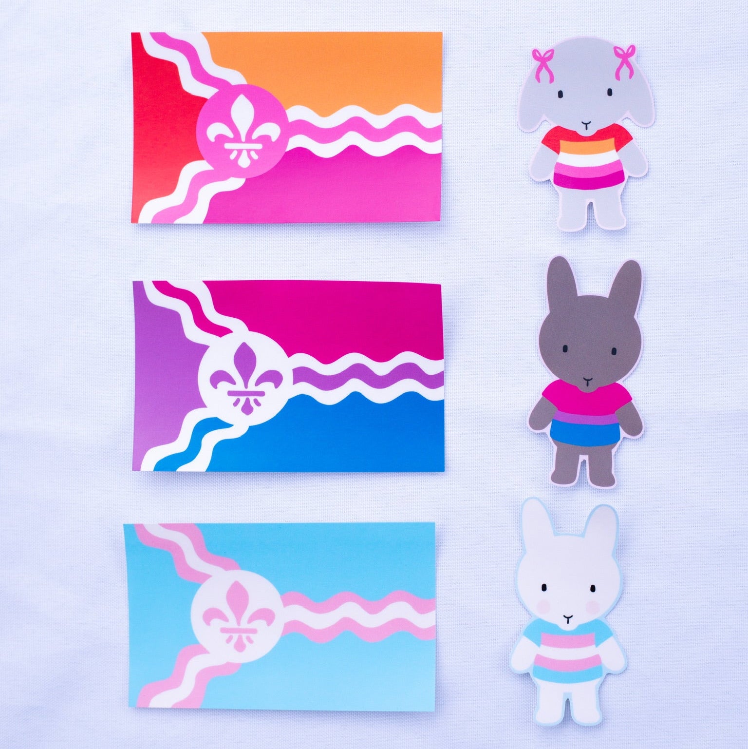 Saint Louis Trans Pride Flag Sticker