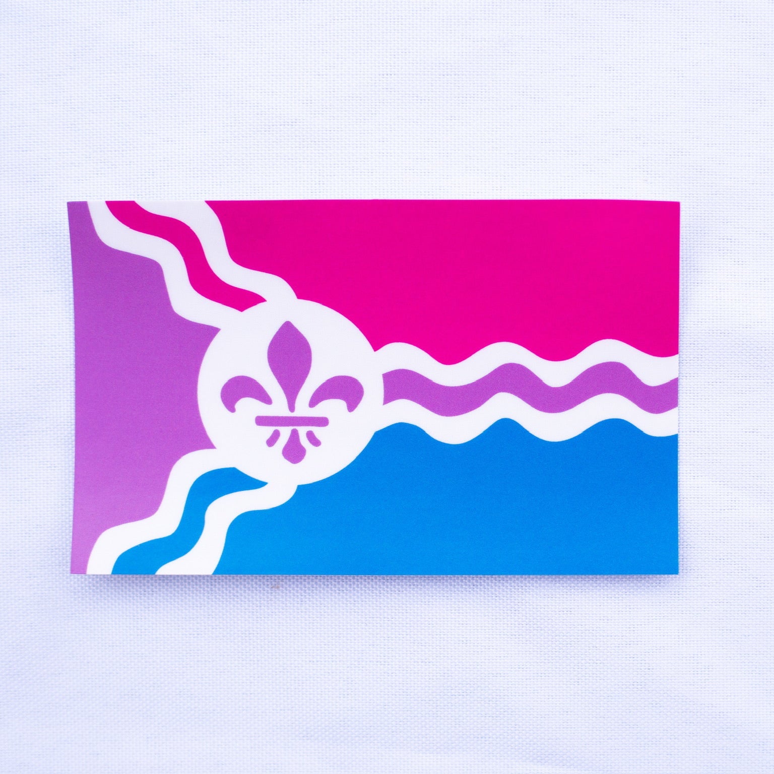 Saint Louis Bisexual Pride Flag Sticker