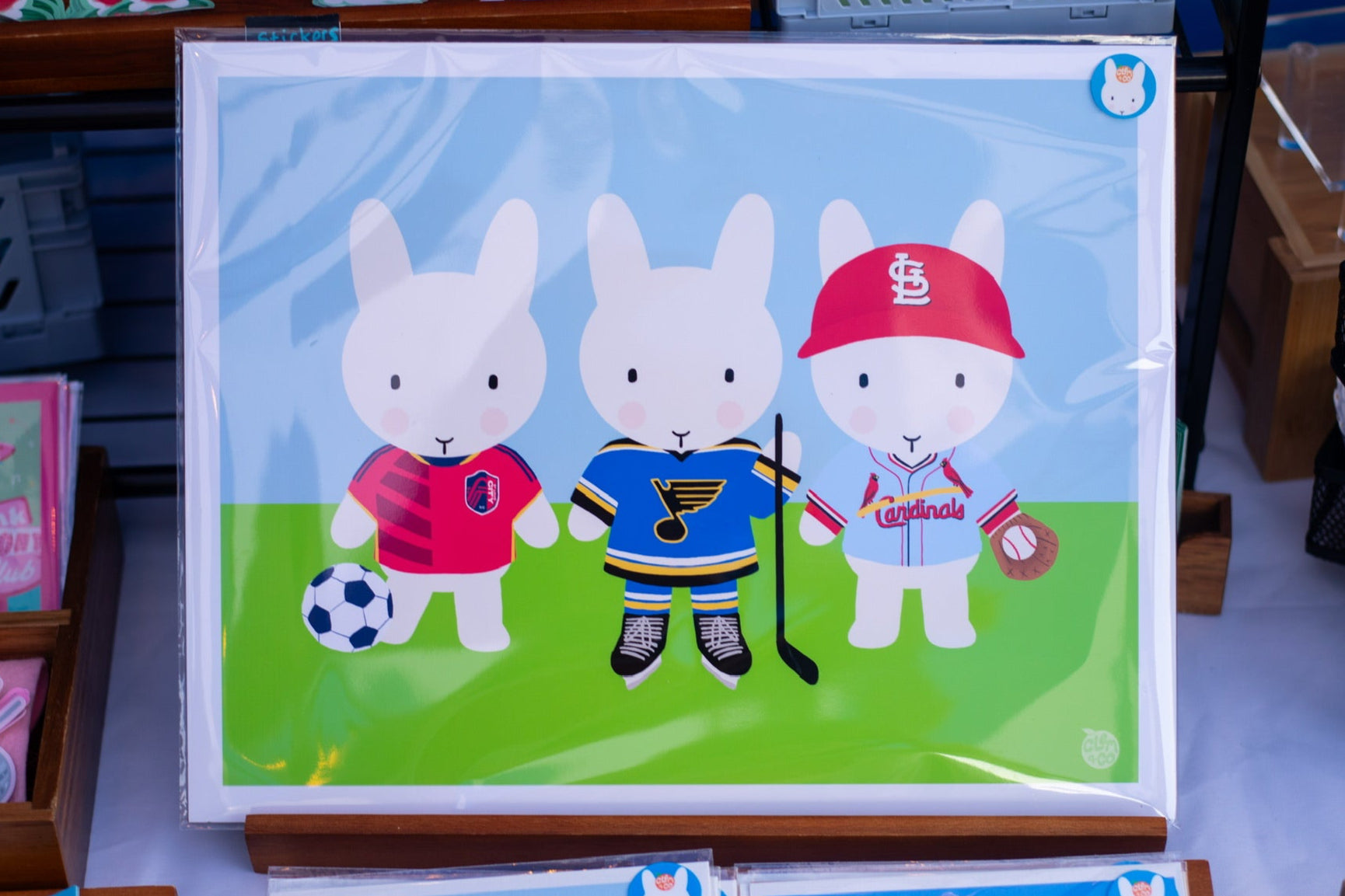 Saint Louis Sporty Clem the Bun Print