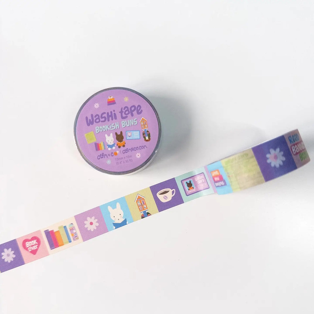 Bookish Buns Washi Tape
