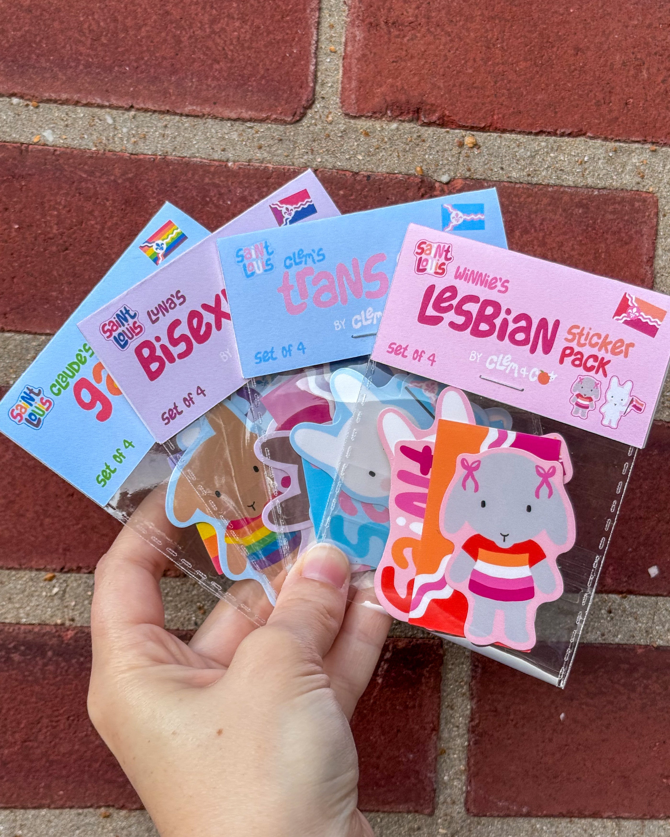 Saint Louis Pride Sticker Packs