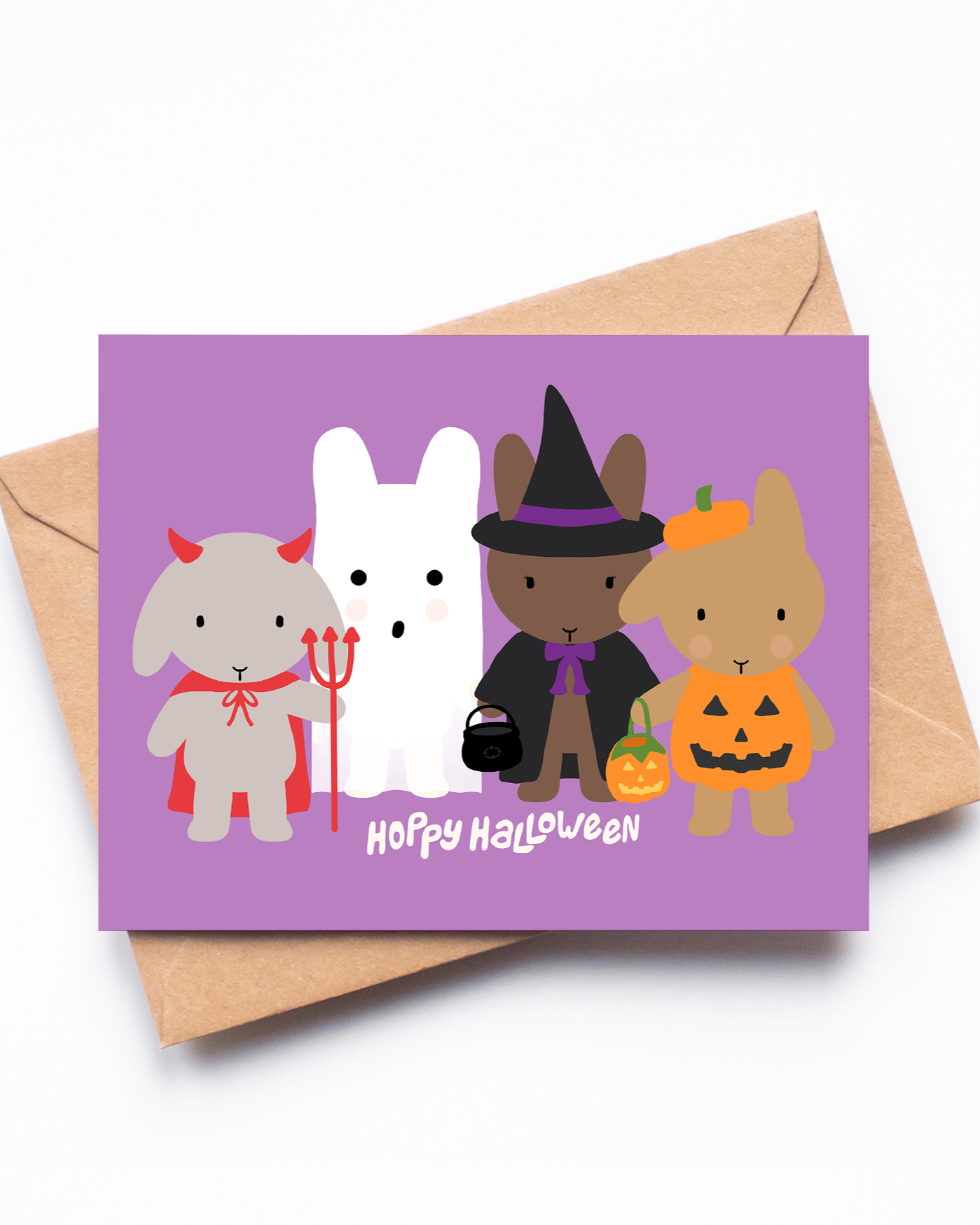 Hoppy Halloween Card