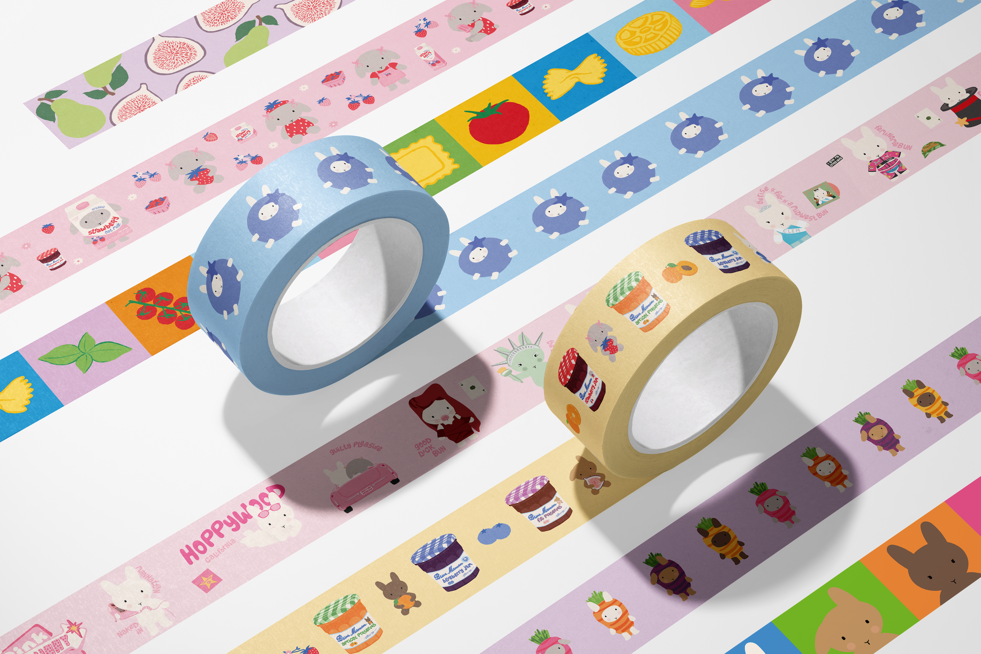Washi / Paper Tape - Strawberry Winnie the Bun