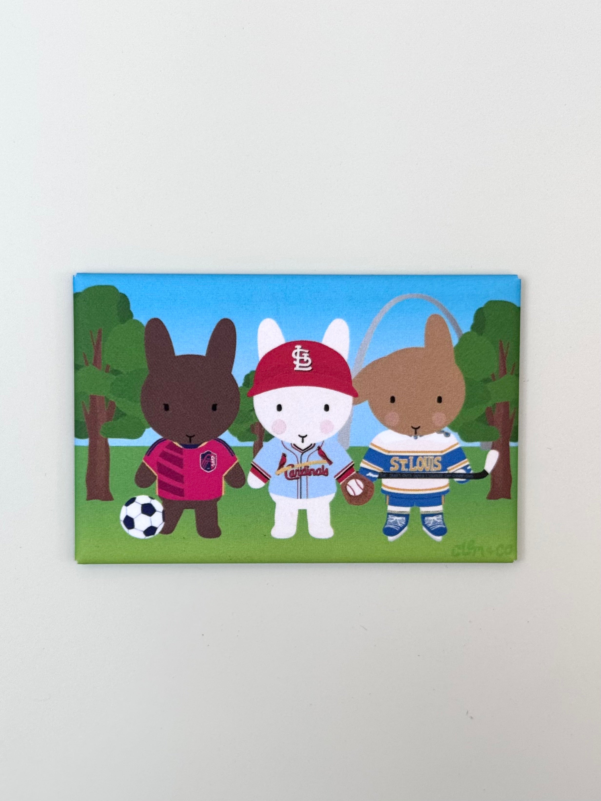 Saint Louis Sporty Buns Magnet