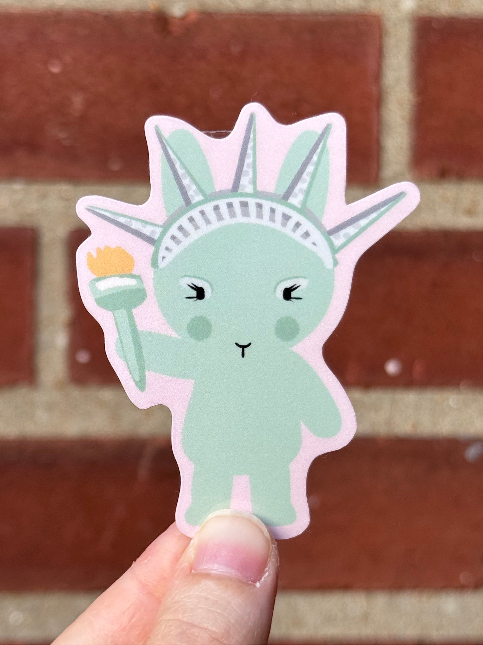 Clem the Statue of Liberty Sticker