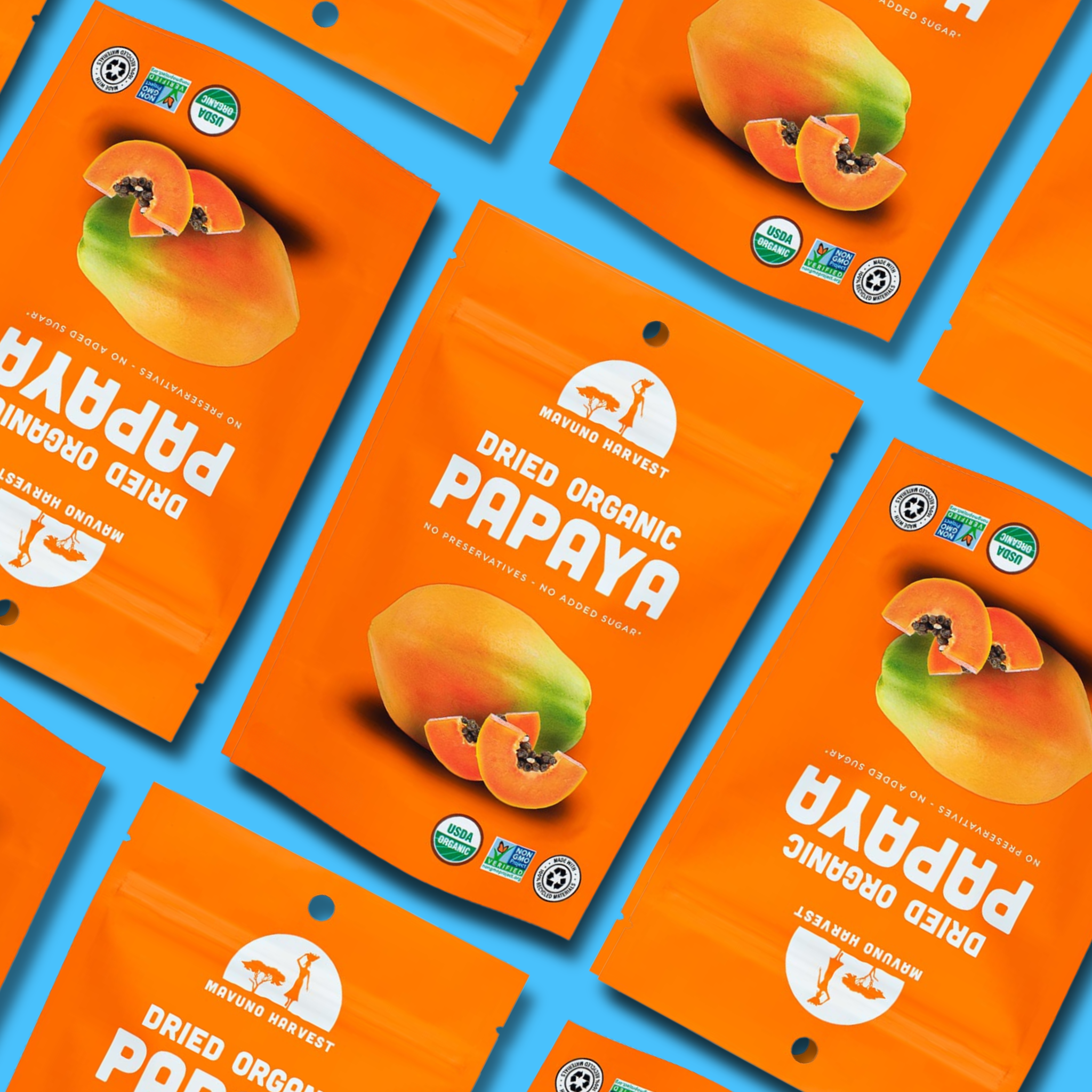 Organic Dried Papaya, 2oz