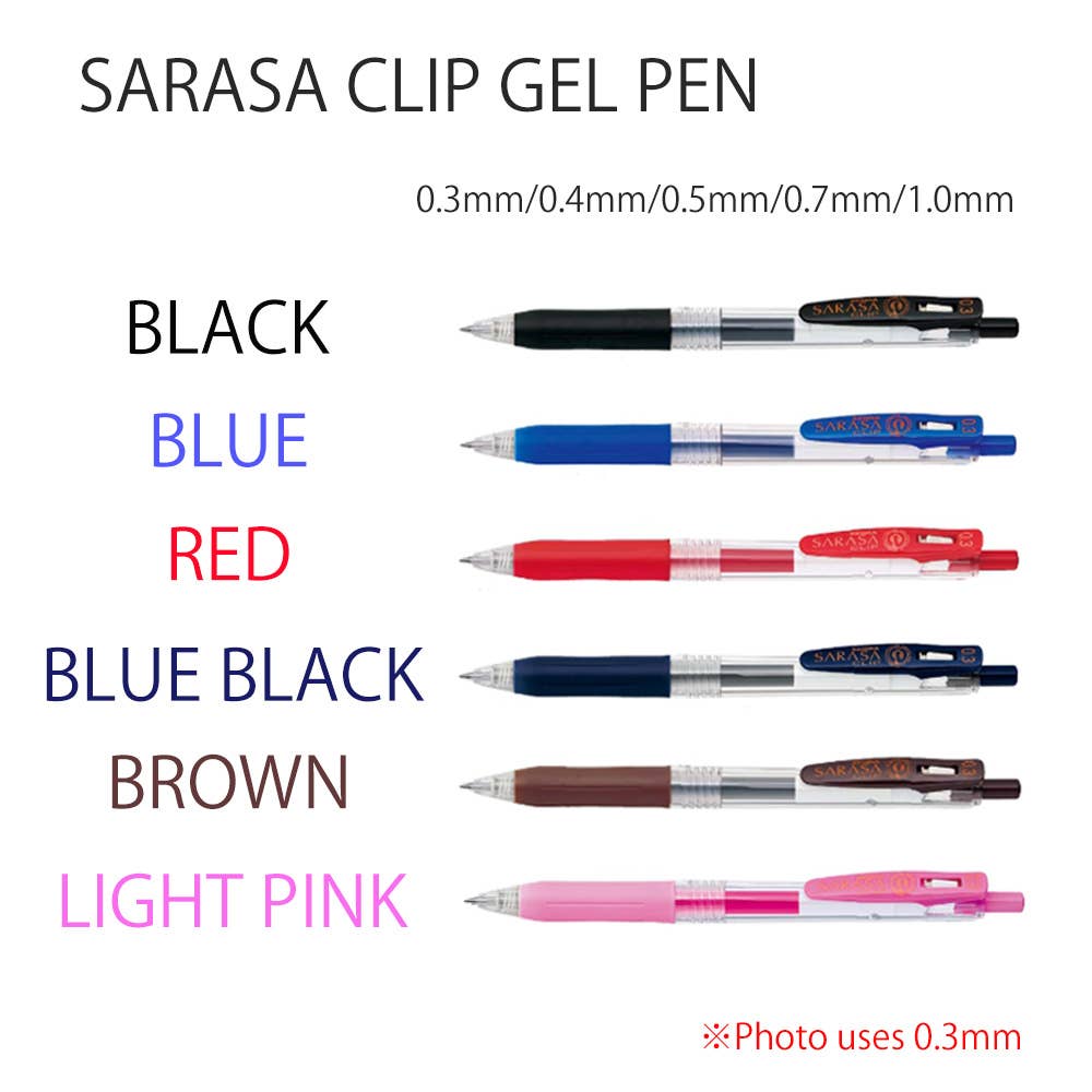 Zebra Sarasa Clip Retractable Gel Ink Pen