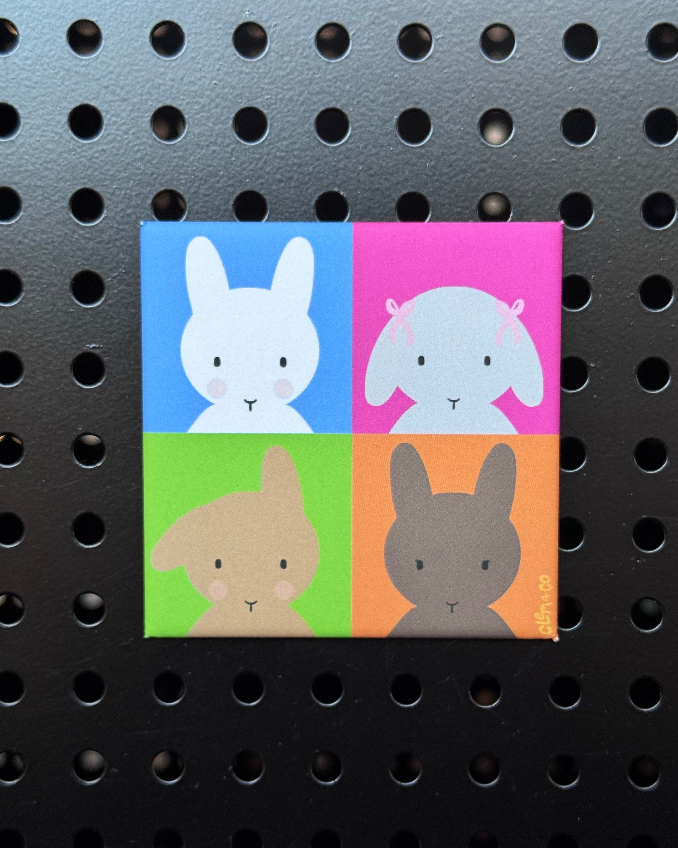 Pop Art Clem & Friends Magnet