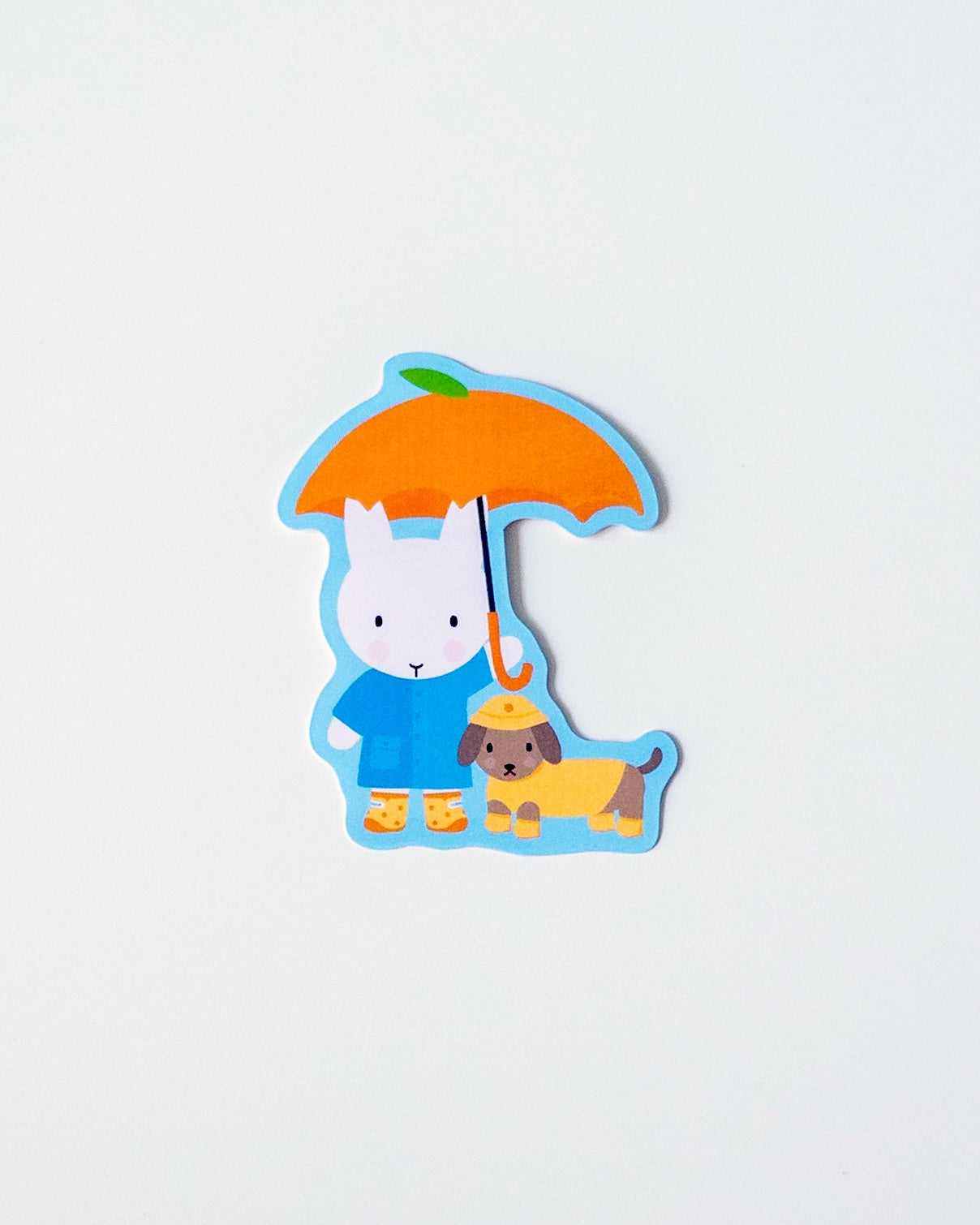 Clem and Beau in the Rain Sticker