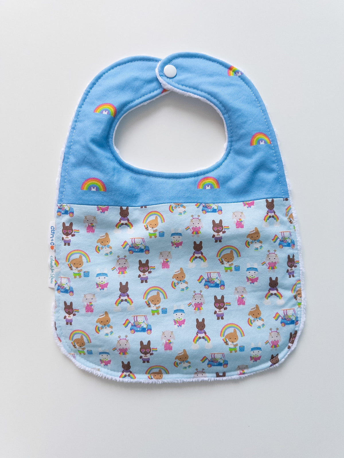 Clem & Friends go to Pride Bib - Clem & Co x Sweets for Reese