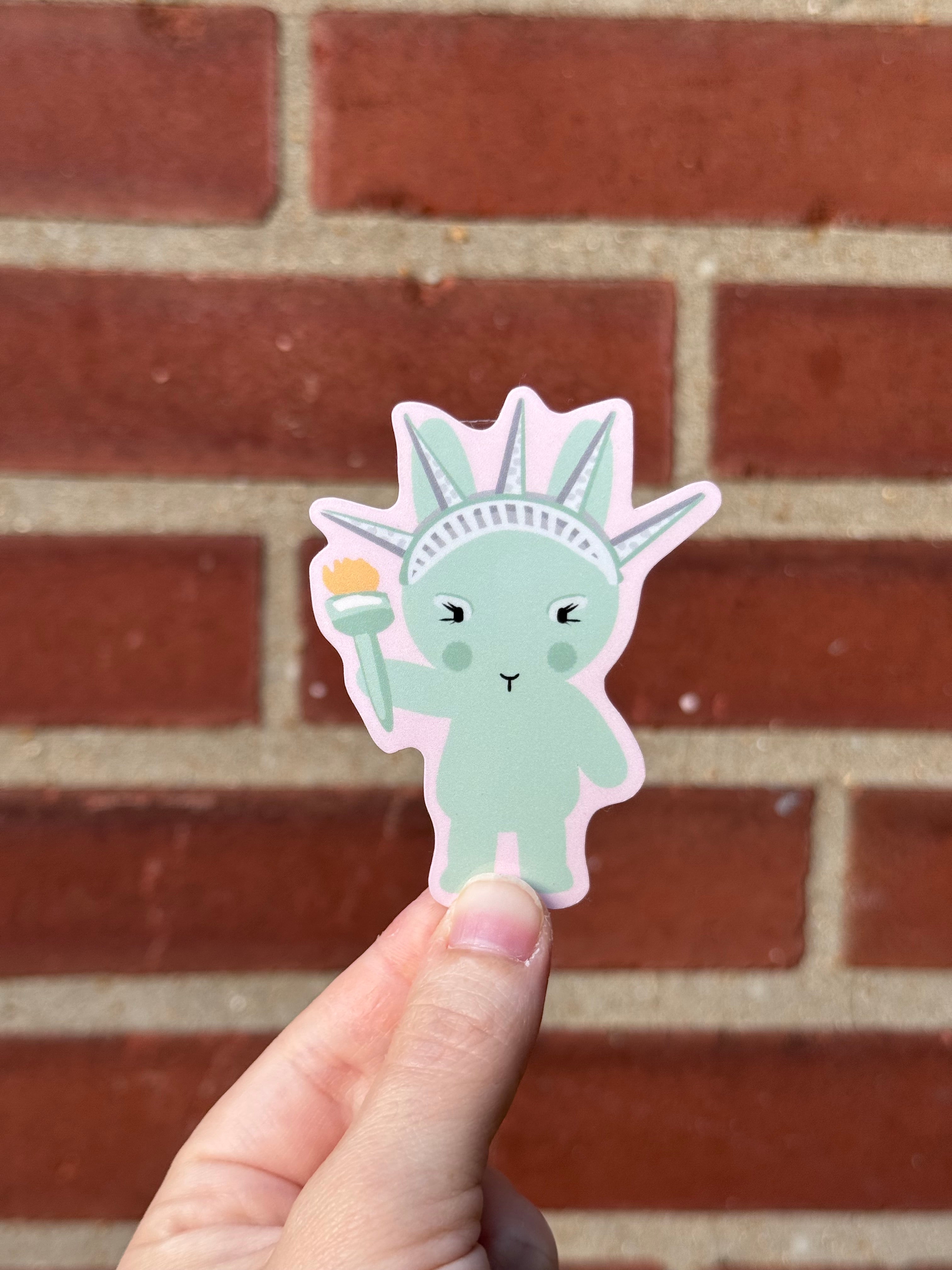 Clem the Statue of Liberty Sticker