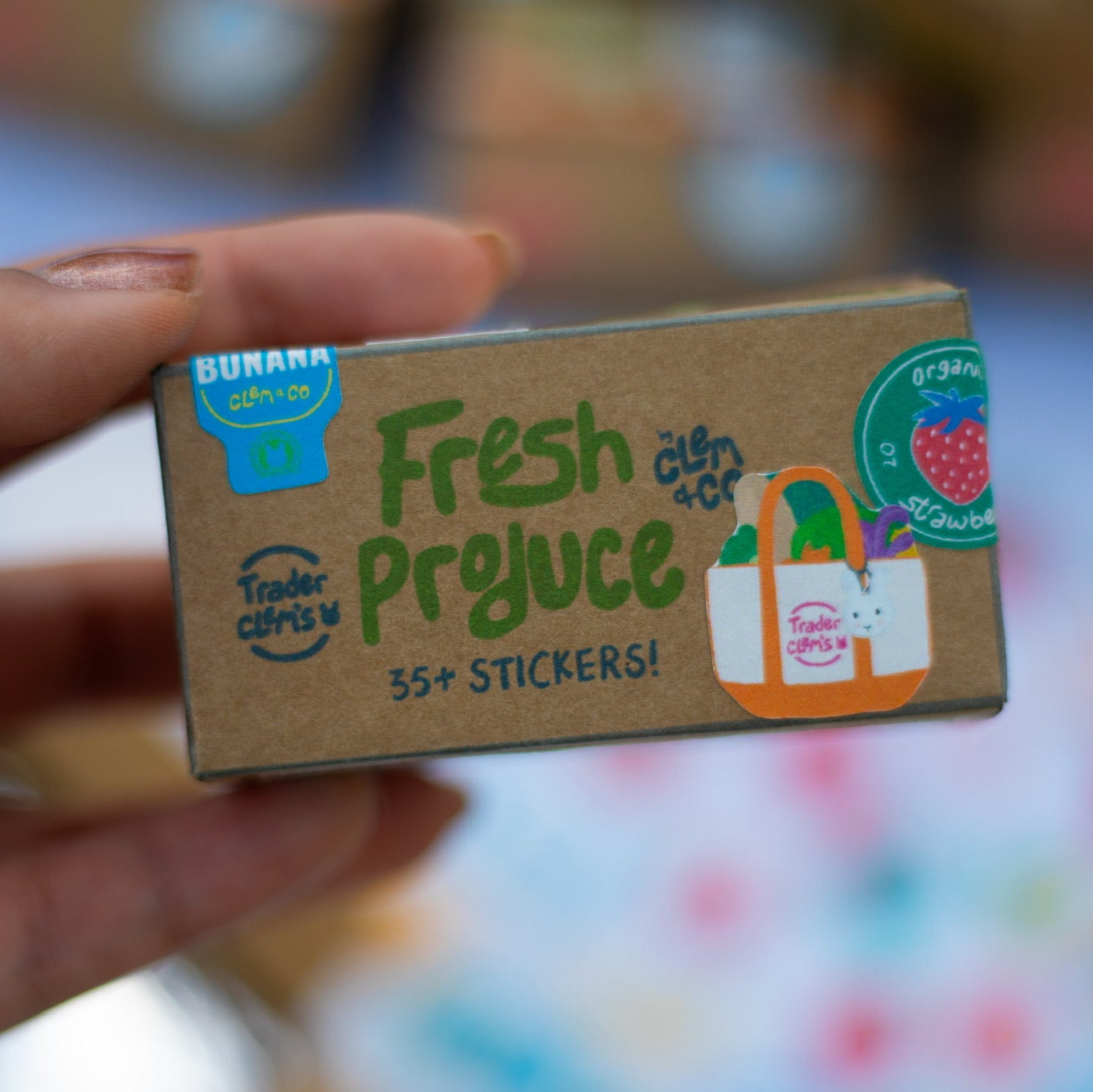 Trader Clem's Fresh Produce Mini Sticker Box Set