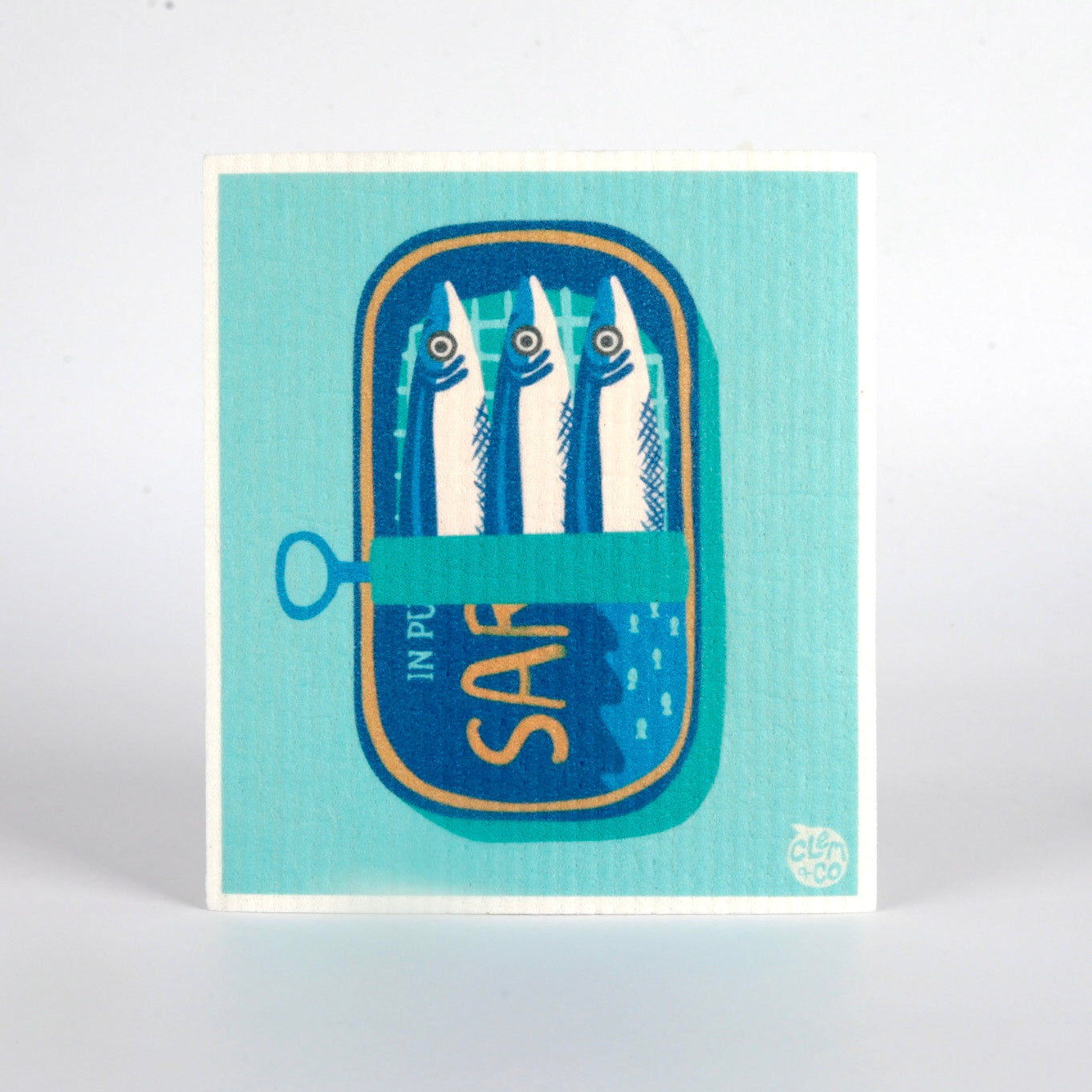Sardine Tin Swedish Dish Cloth