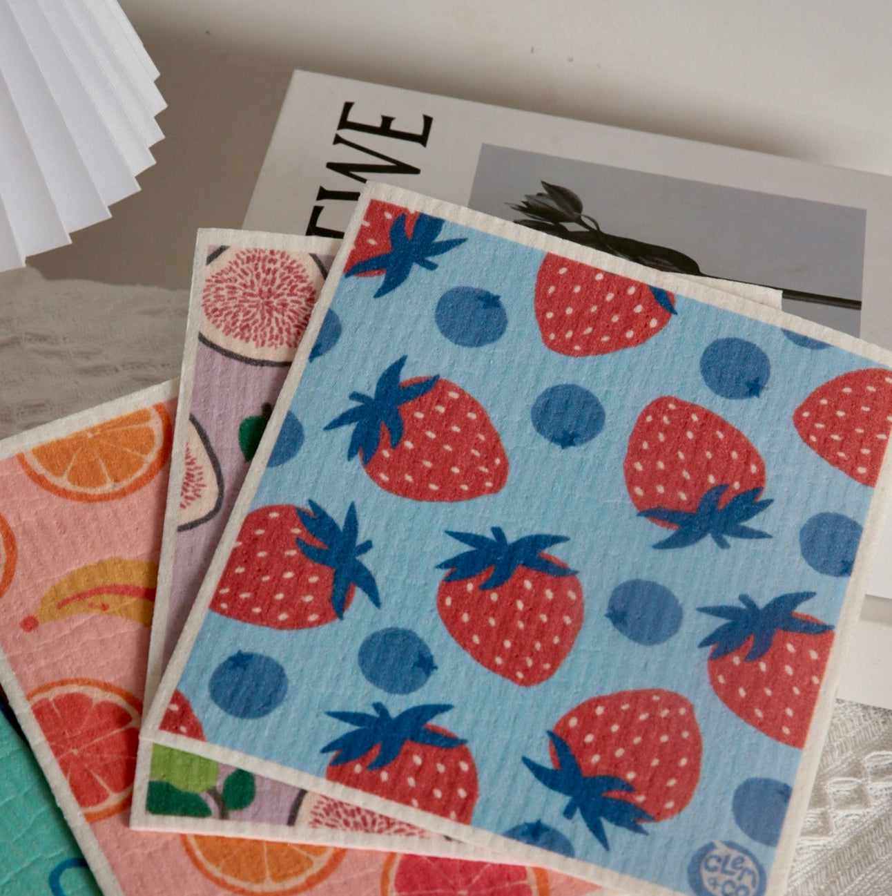 Fruit Swedish Dish Cloths - Individual or Set of 3