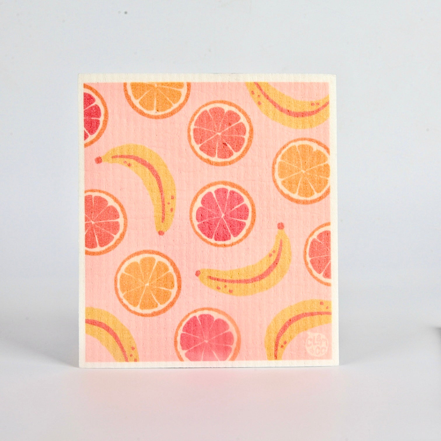 Bananas & Grapefruit Swedish Dish Cloth