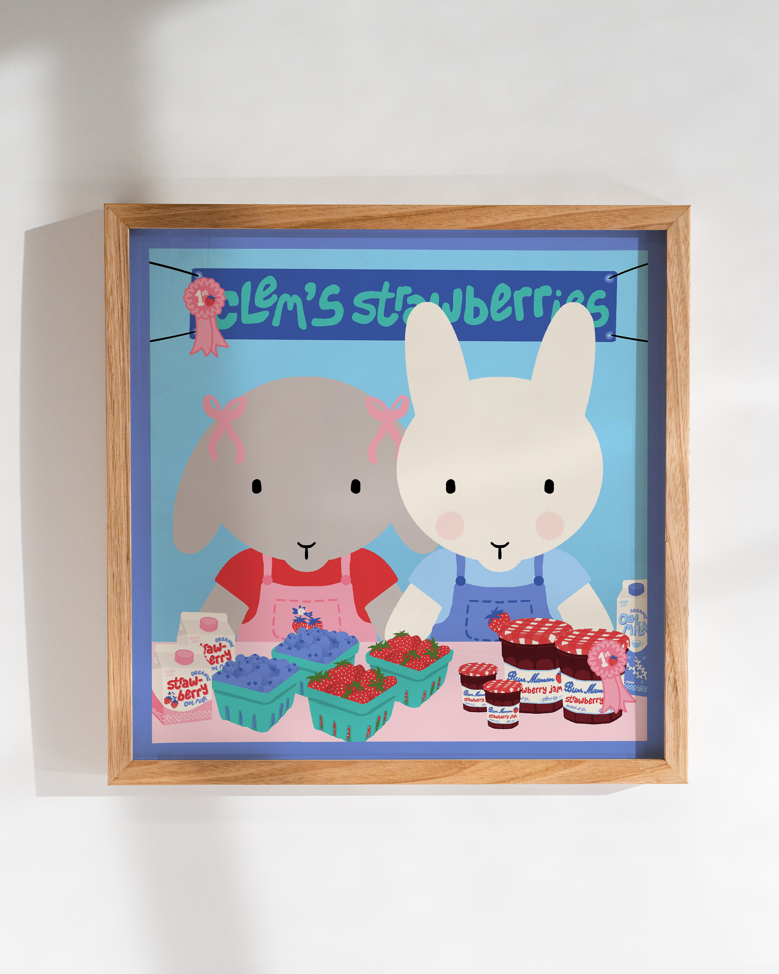 Berries & Cream Buns Print