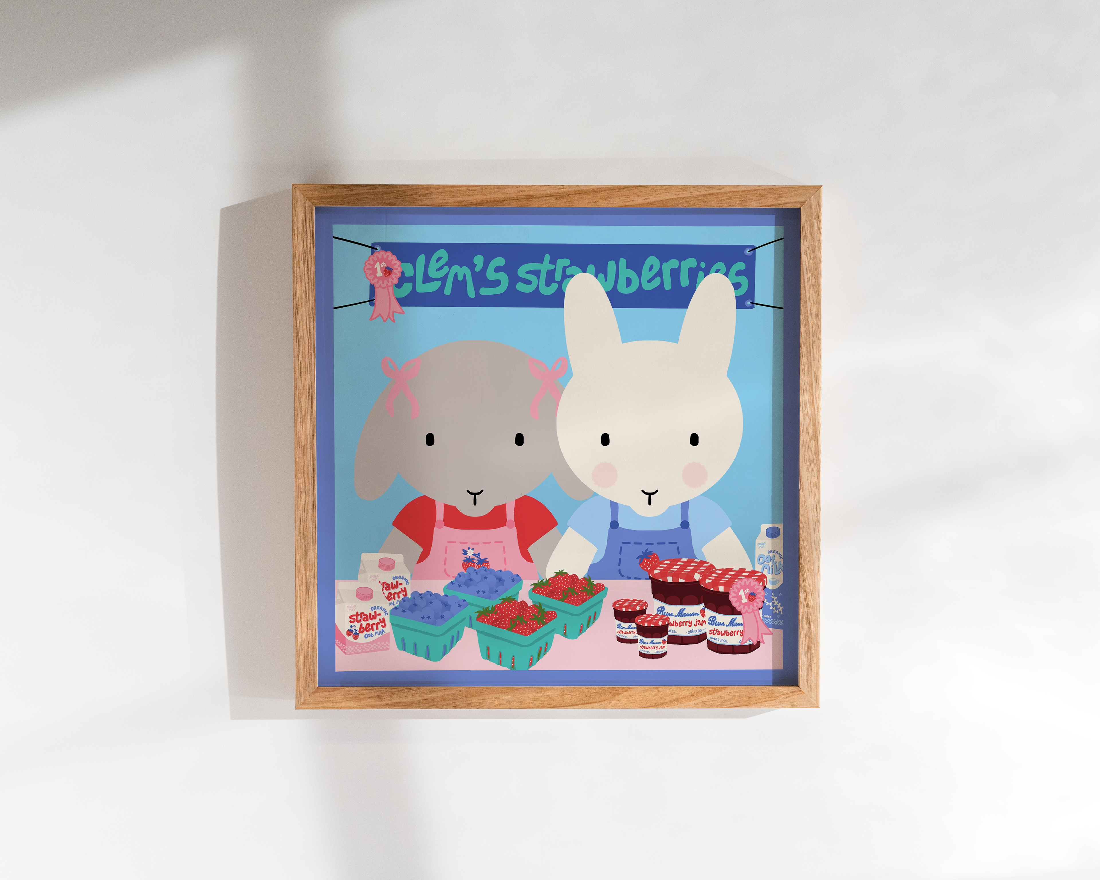 Berries & Cream Buns Print