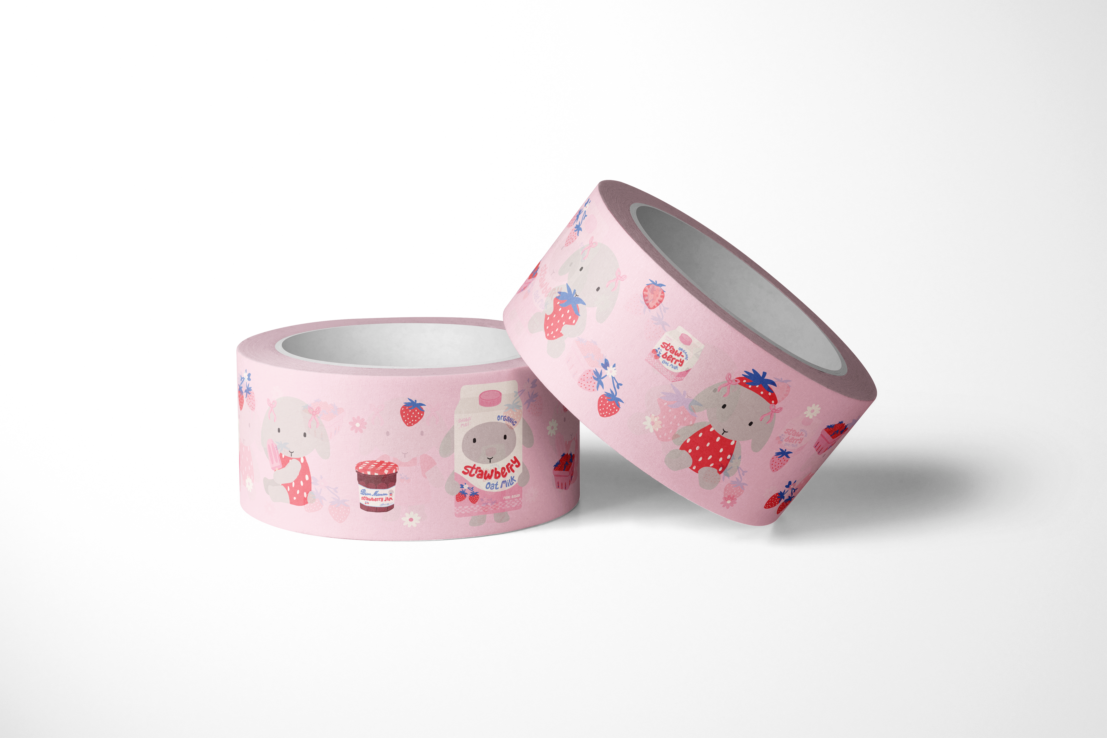 Washi / Paper Tape - Strawberry Winnie the Bun