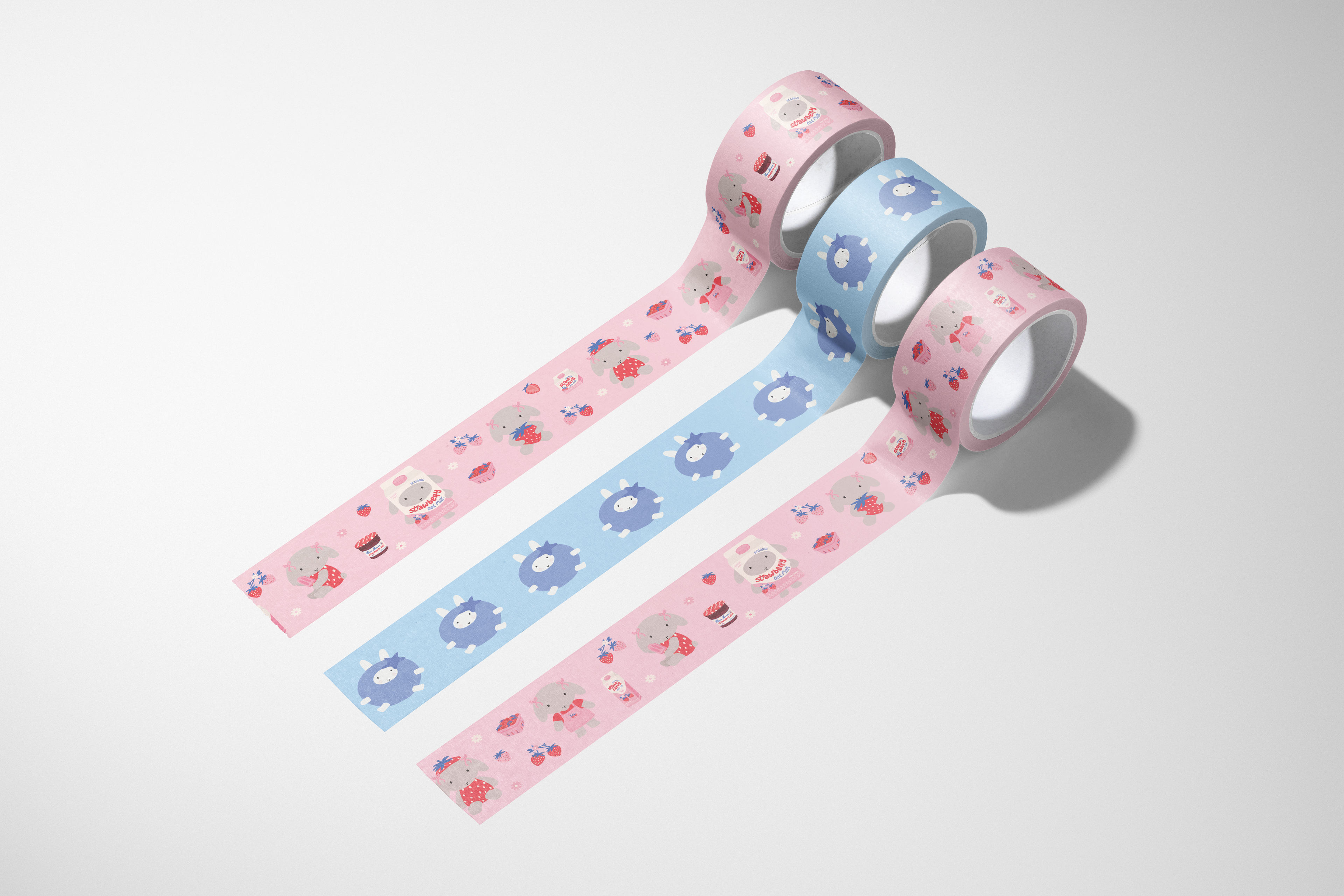 Washi / Paper Tape - Strawberry Winnie the Bun