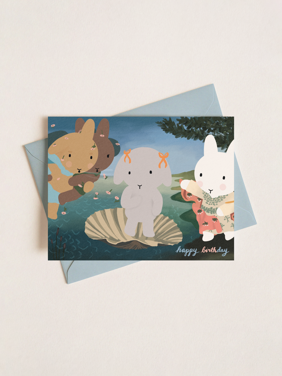 Happy BIRTHday "Birth of Winnie" Bunny Card