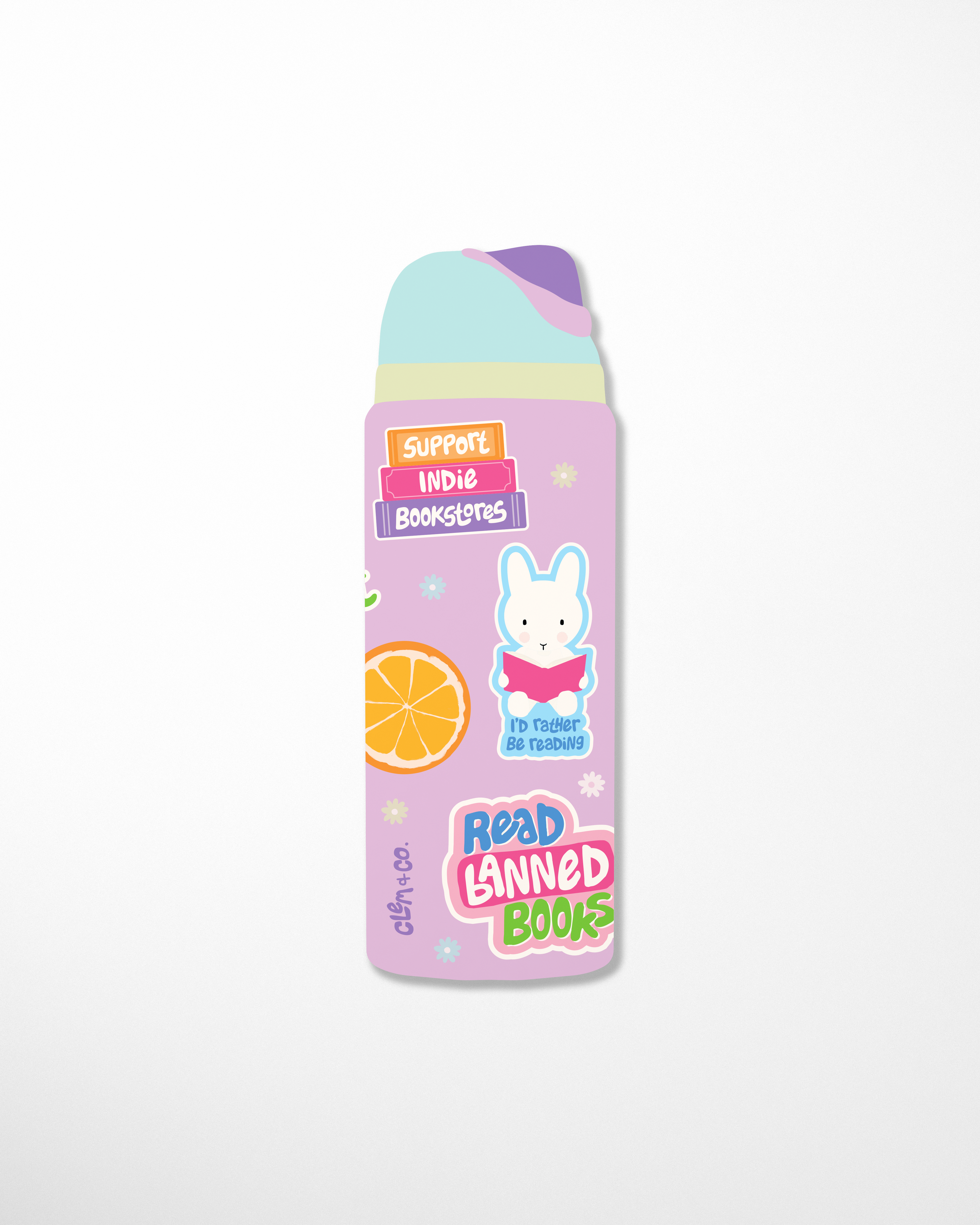 Bookish Bottle Bookmark, Die-Cut