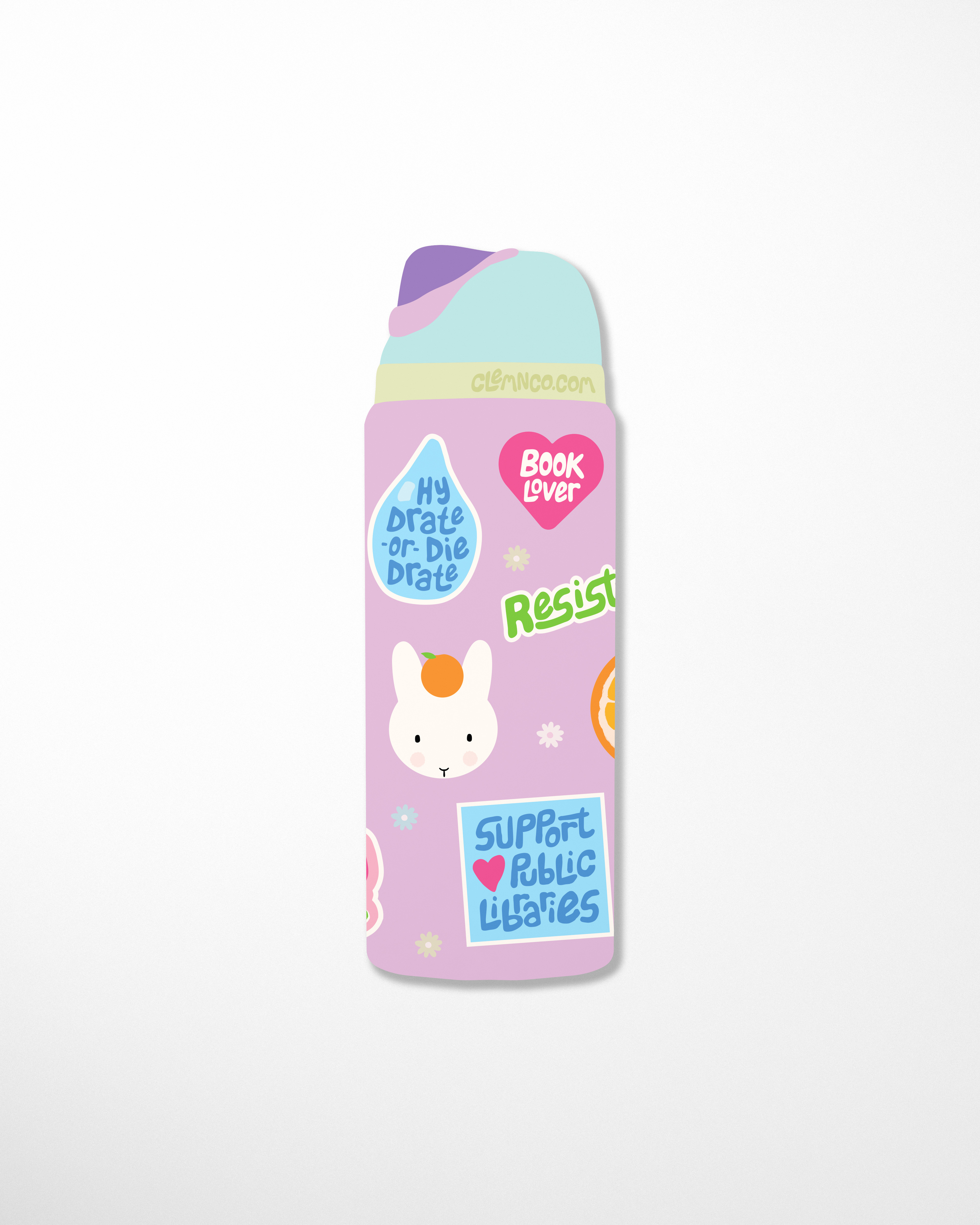 Bookish Bottle Bookmark, Die-Cut