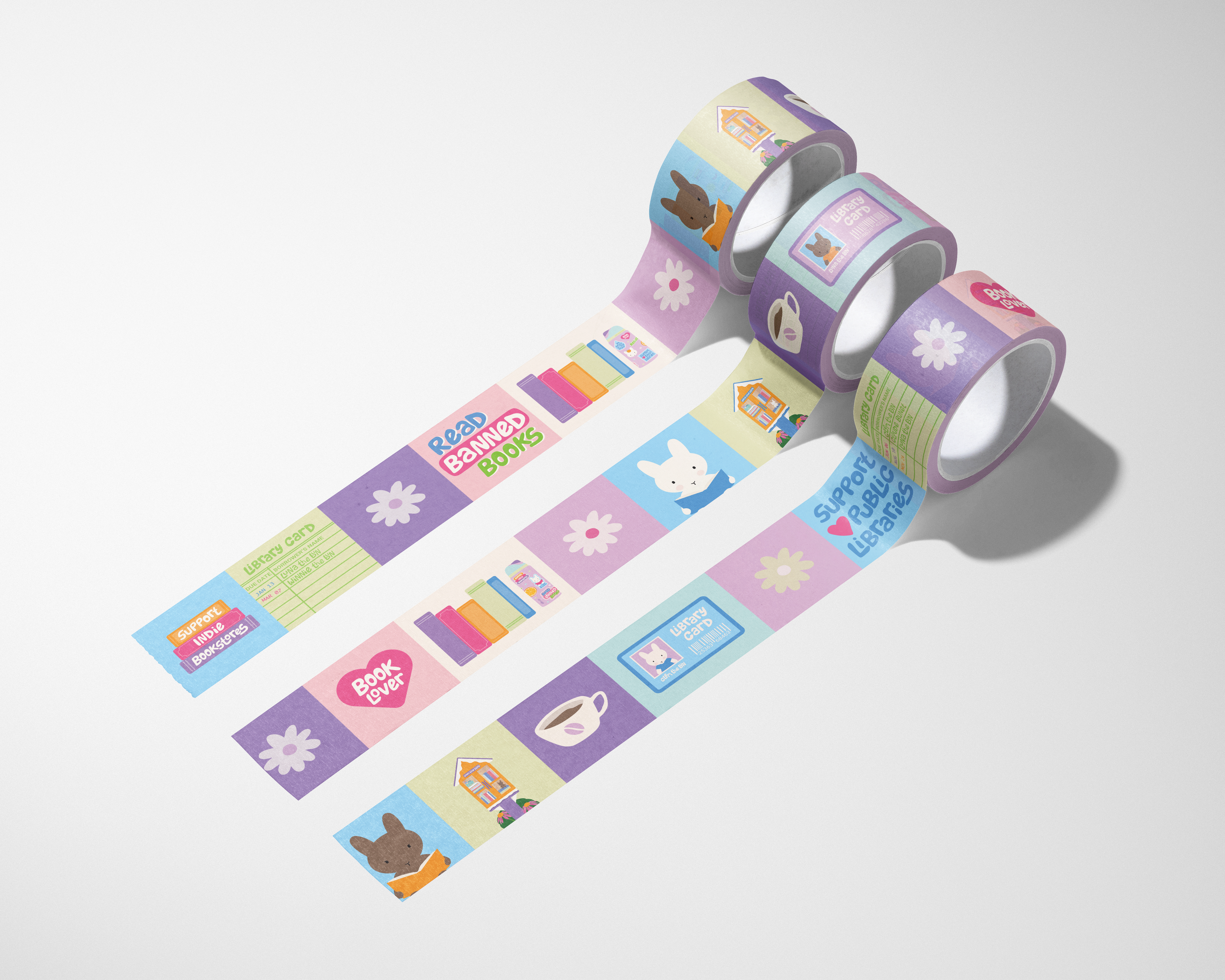 Bookish Buns Washi Tape