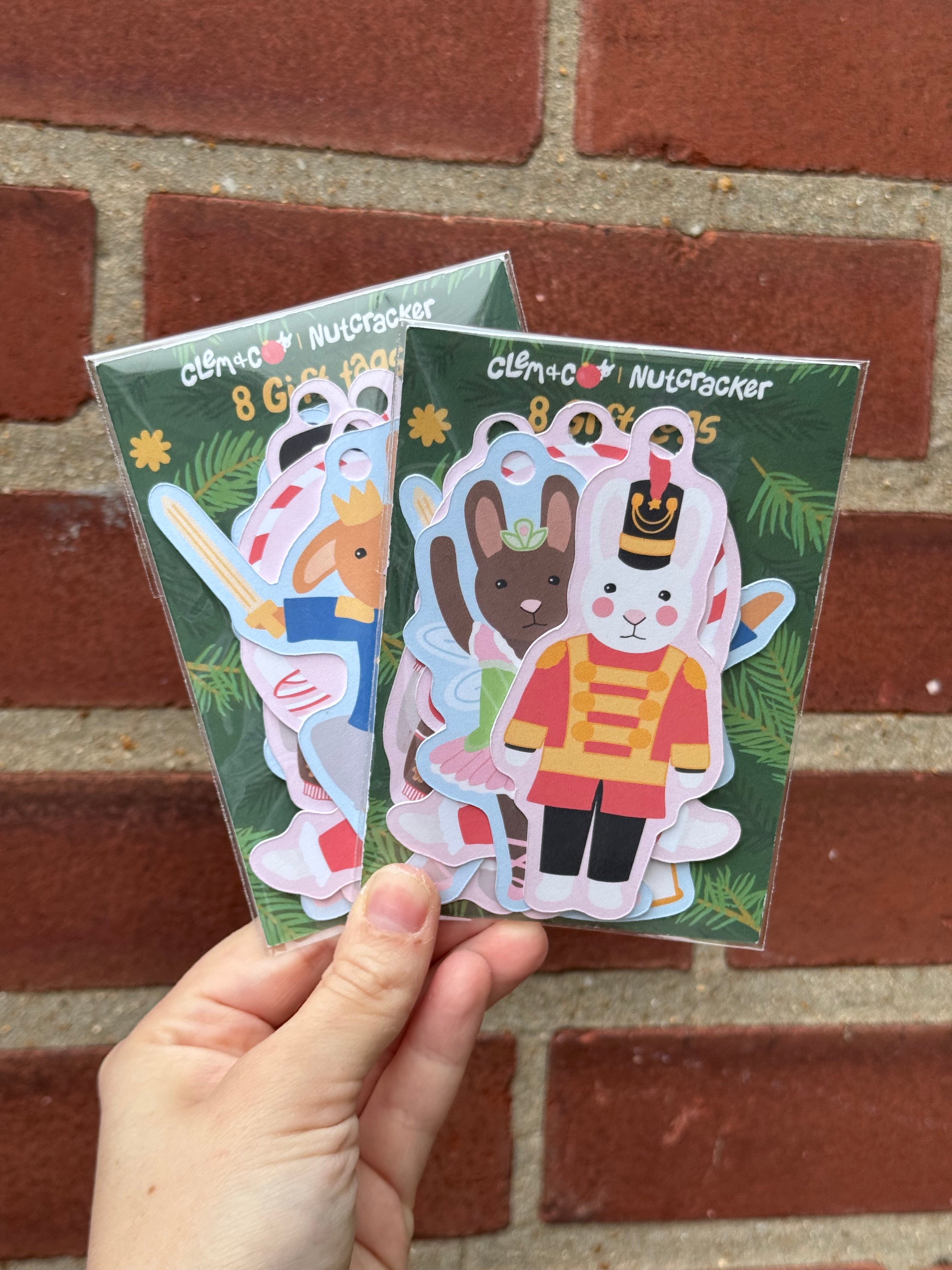 The Nutcracker Bunny Ballet Gift Tags