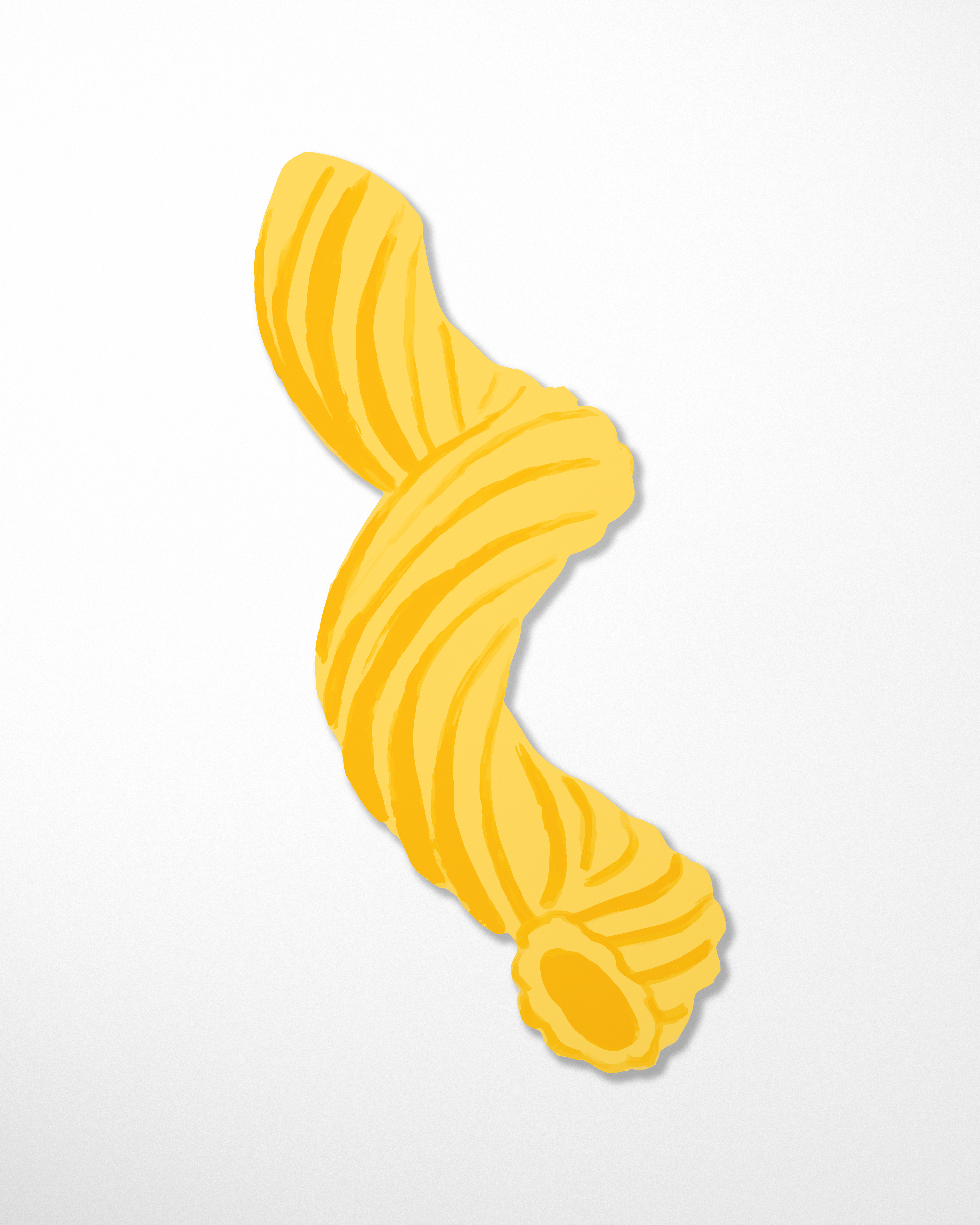 Cavatappi Pasta Bookmark, Die-Cut
