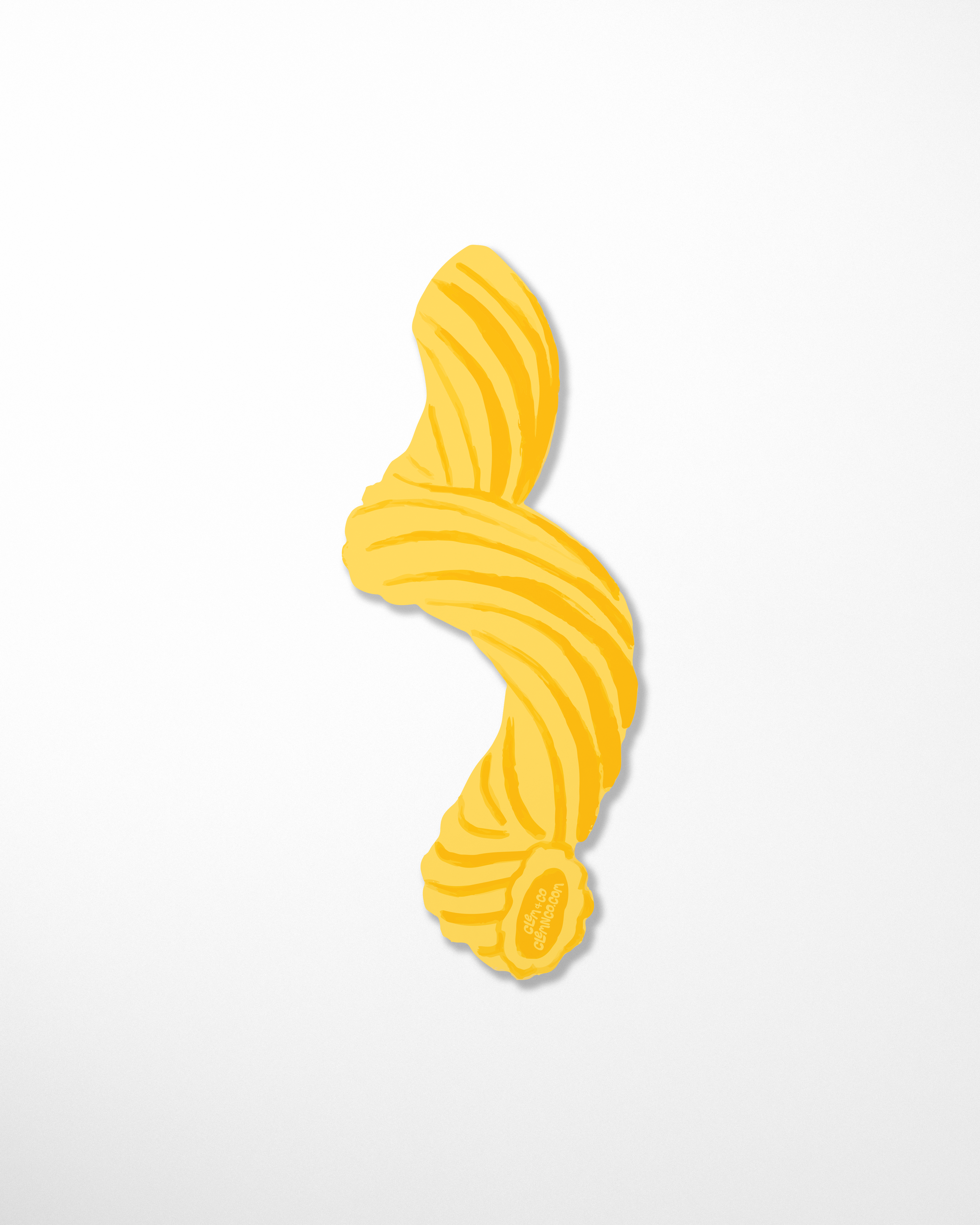 Cavatappi Pasta Bookmark, Die-Cut